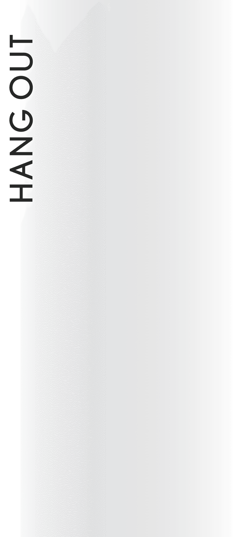 The Hang Out graphic at Mazza Grandmarc in College Park, Maryland