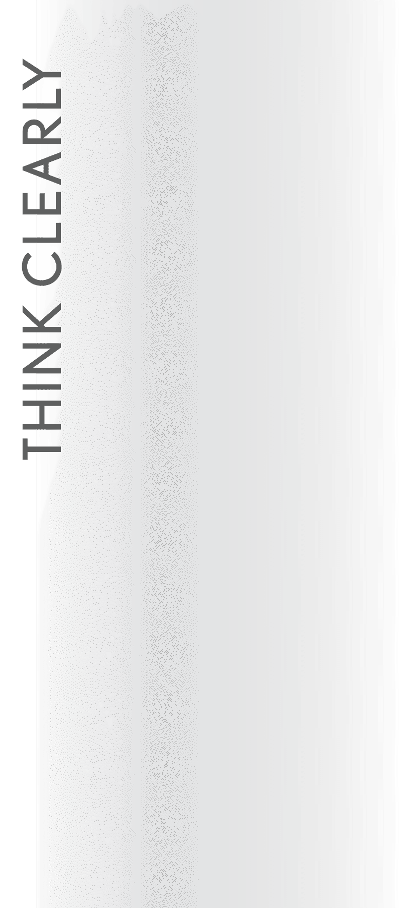 The Think Clearly graphic at The Den in Columbia, Missouri