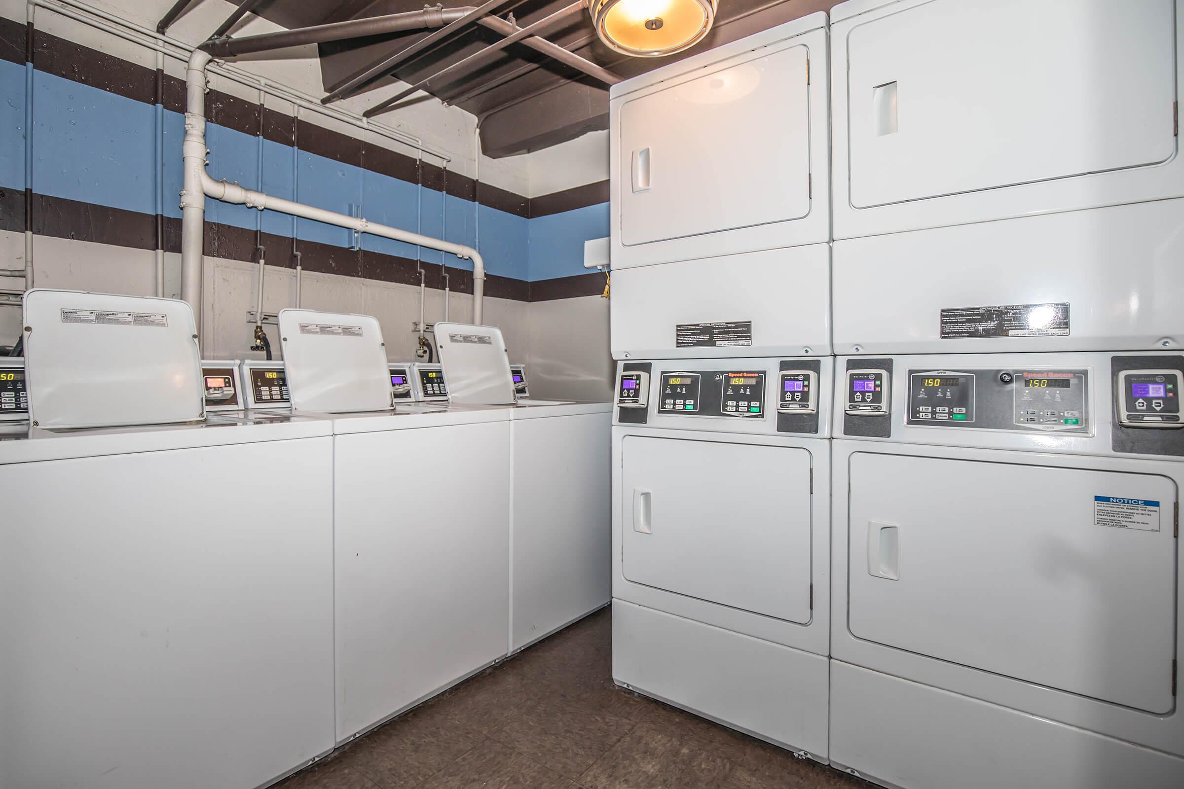 Laundry room at Boulder Crescent in Colorado Springs, Colorado