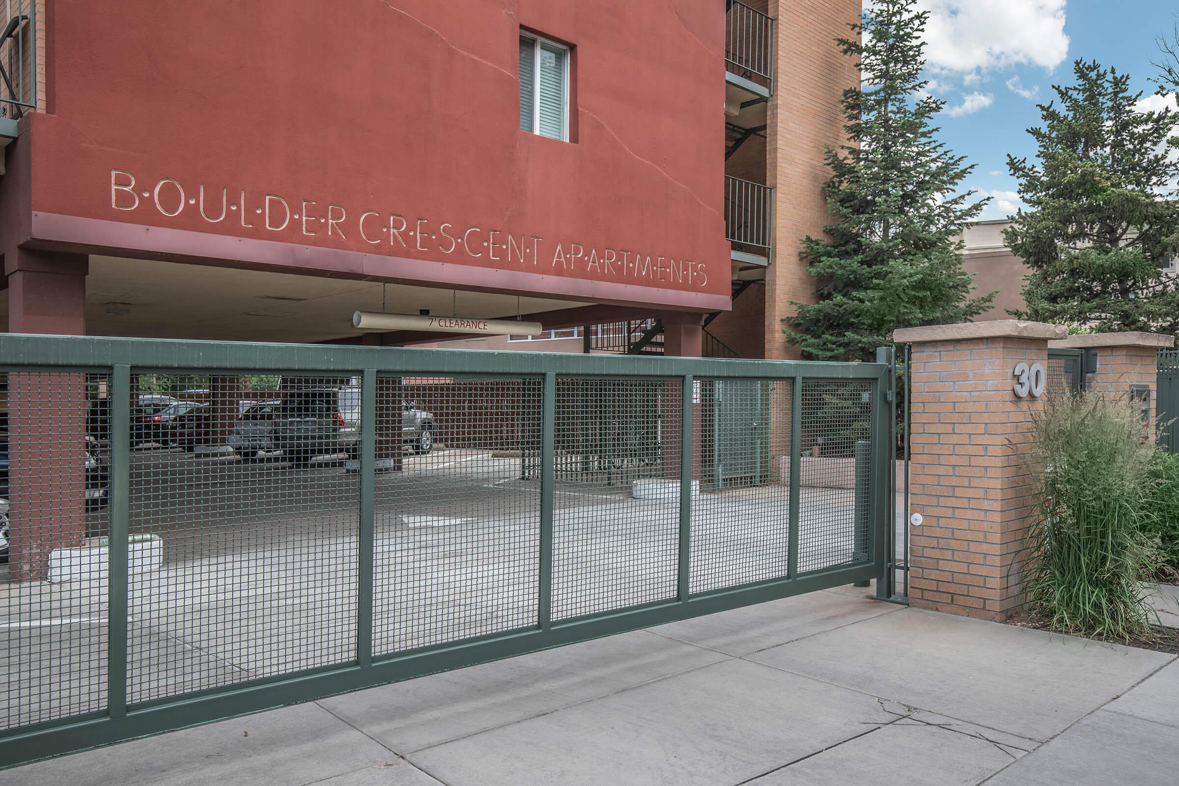 Fenced area at Boulder Crescent in Colorado Springs, Colorado