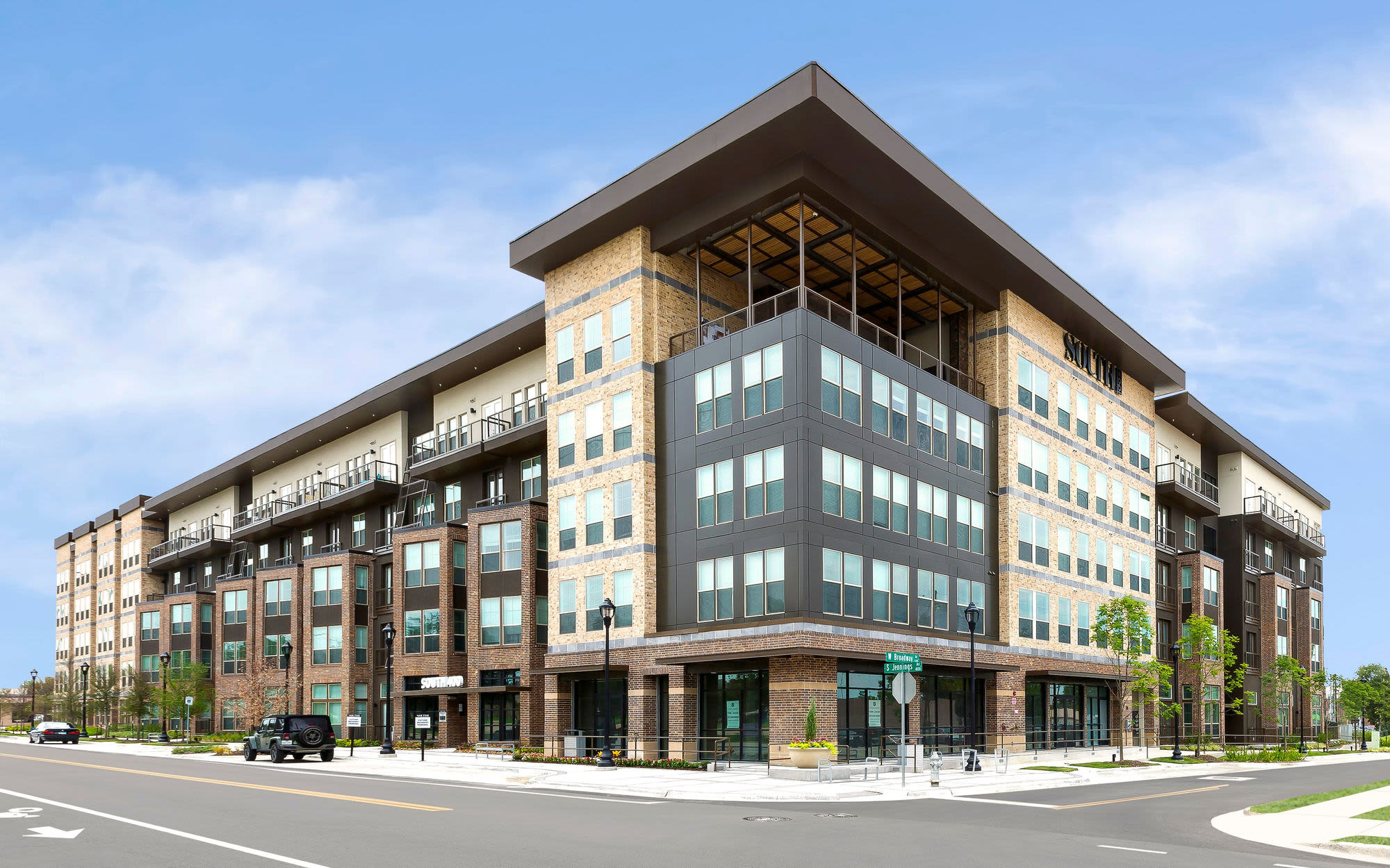 Community exterior at South 400 in Fort Worth, Texas