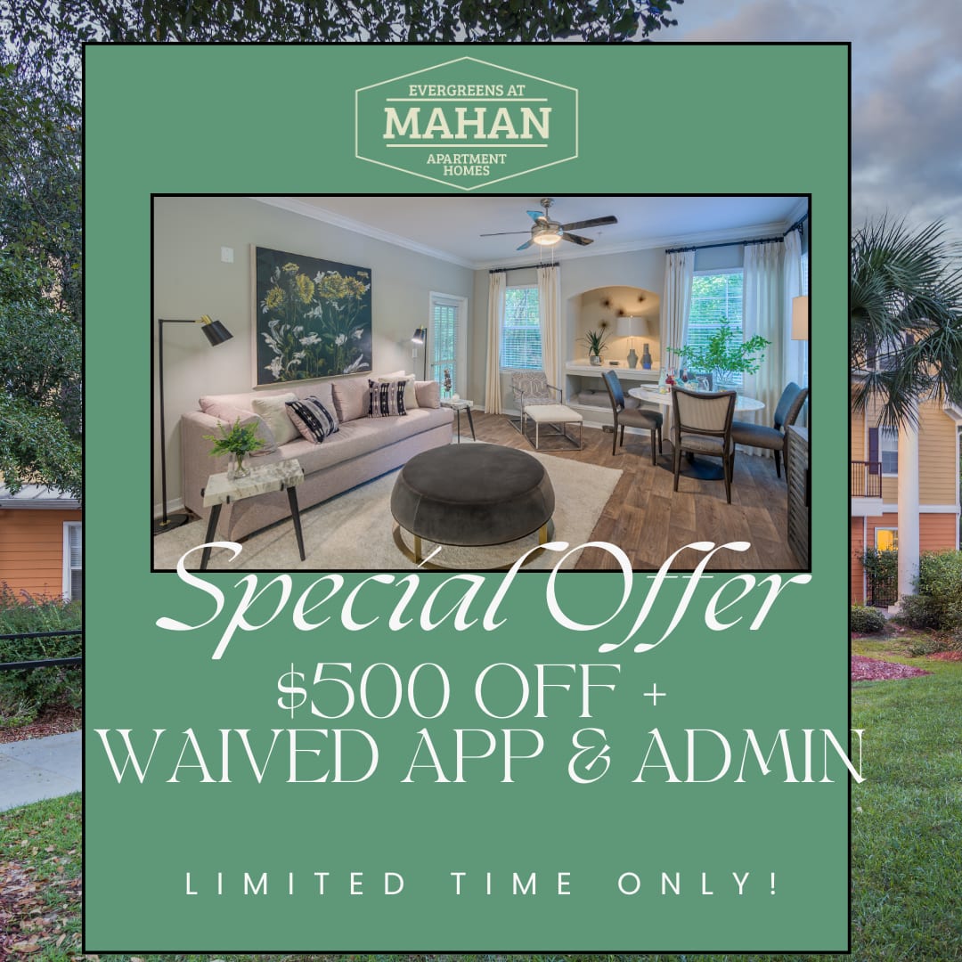 Limited Time Offer banner at Evergreens at Mahan in Tallahassee, Florida 