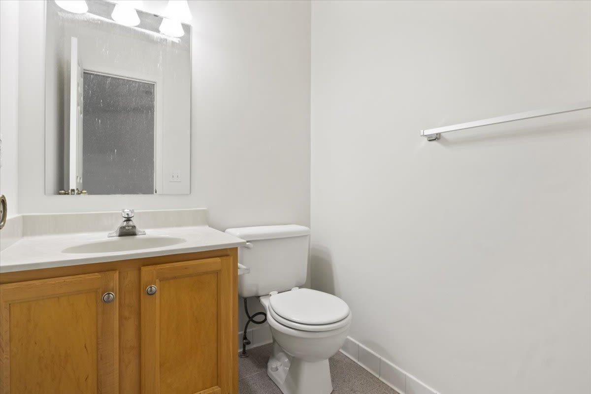 Bright bathroom at Summit Knolls Apartments & Townhomes in Webster, New York