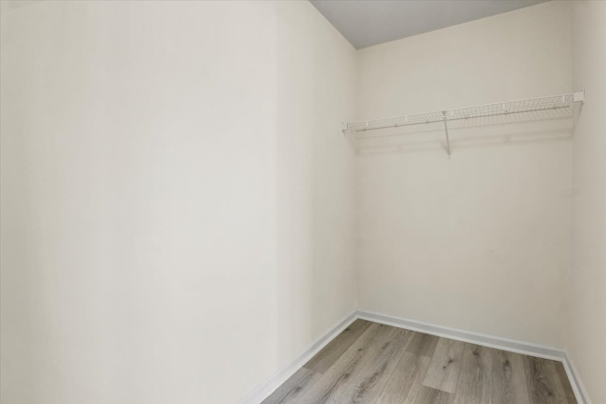 Closets of an apartment at Summit Knolls Apartments & Townhomes in Webster, New York