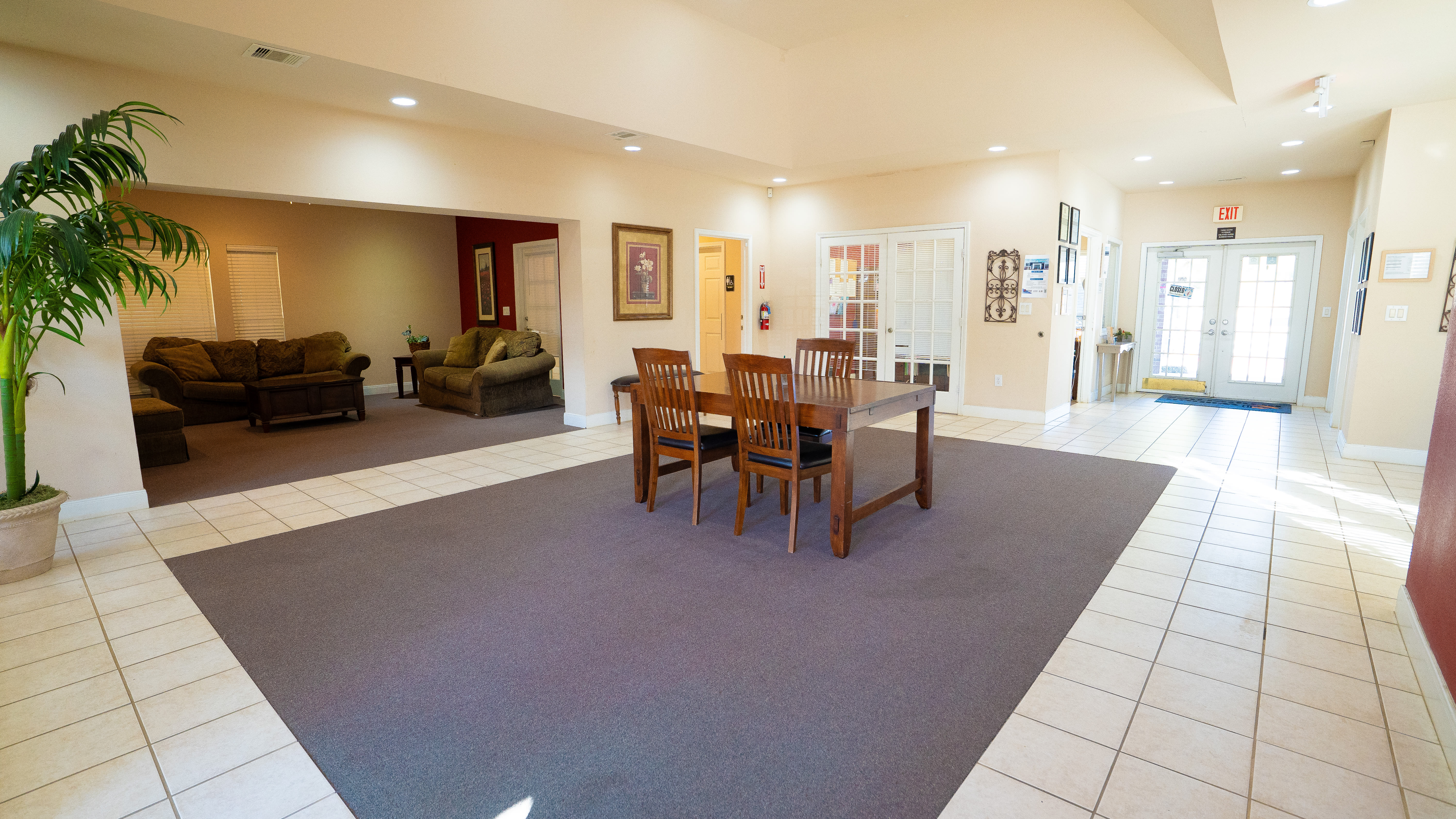 Clubhouse at Millpoint Townhomes in Henderson, Texas