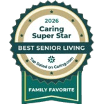 Caring super star award for Traditions of Hanover in Bethlehem, Pennsylvania