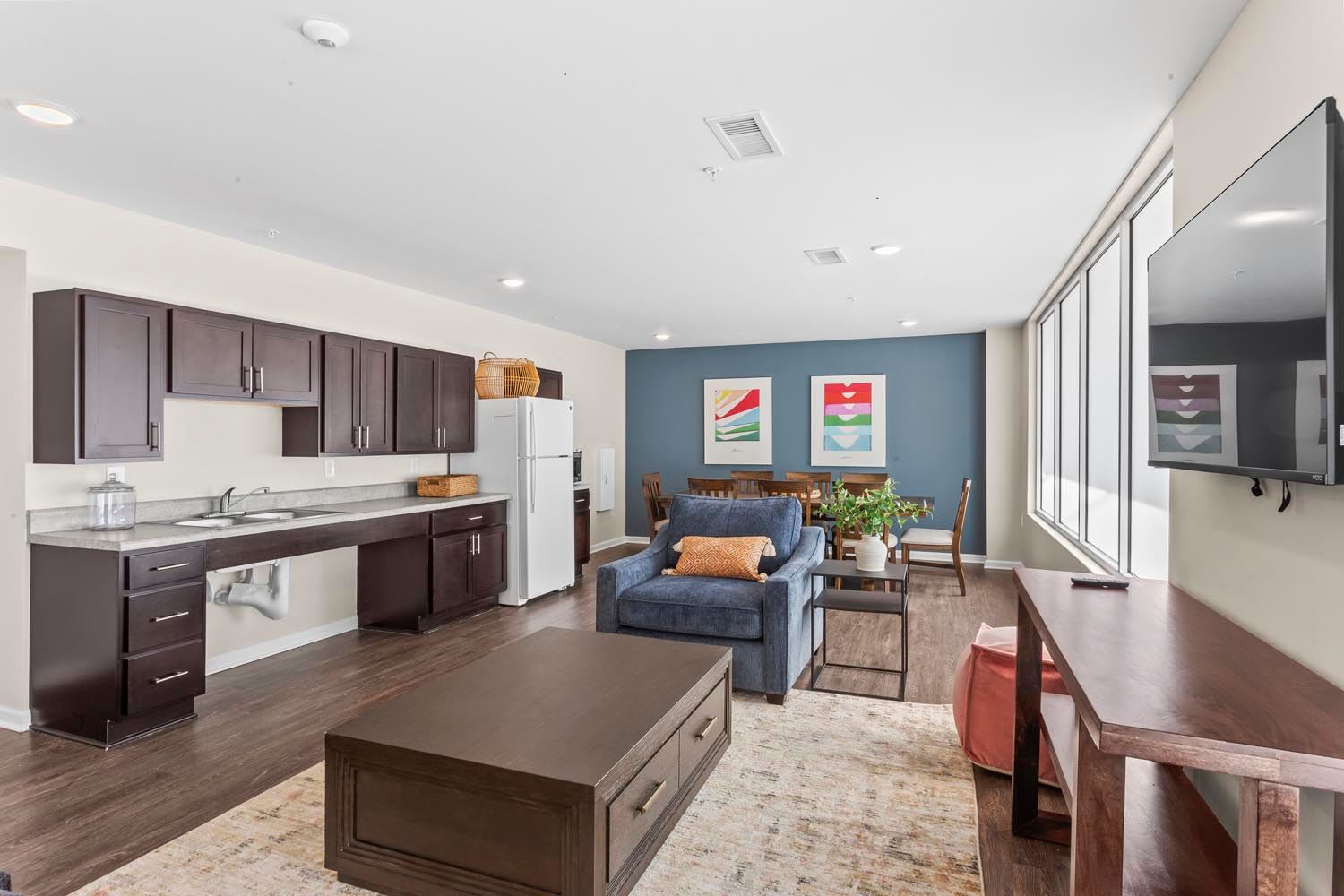 Community room at Stanton Park Apartments in Atlanta, Georgia