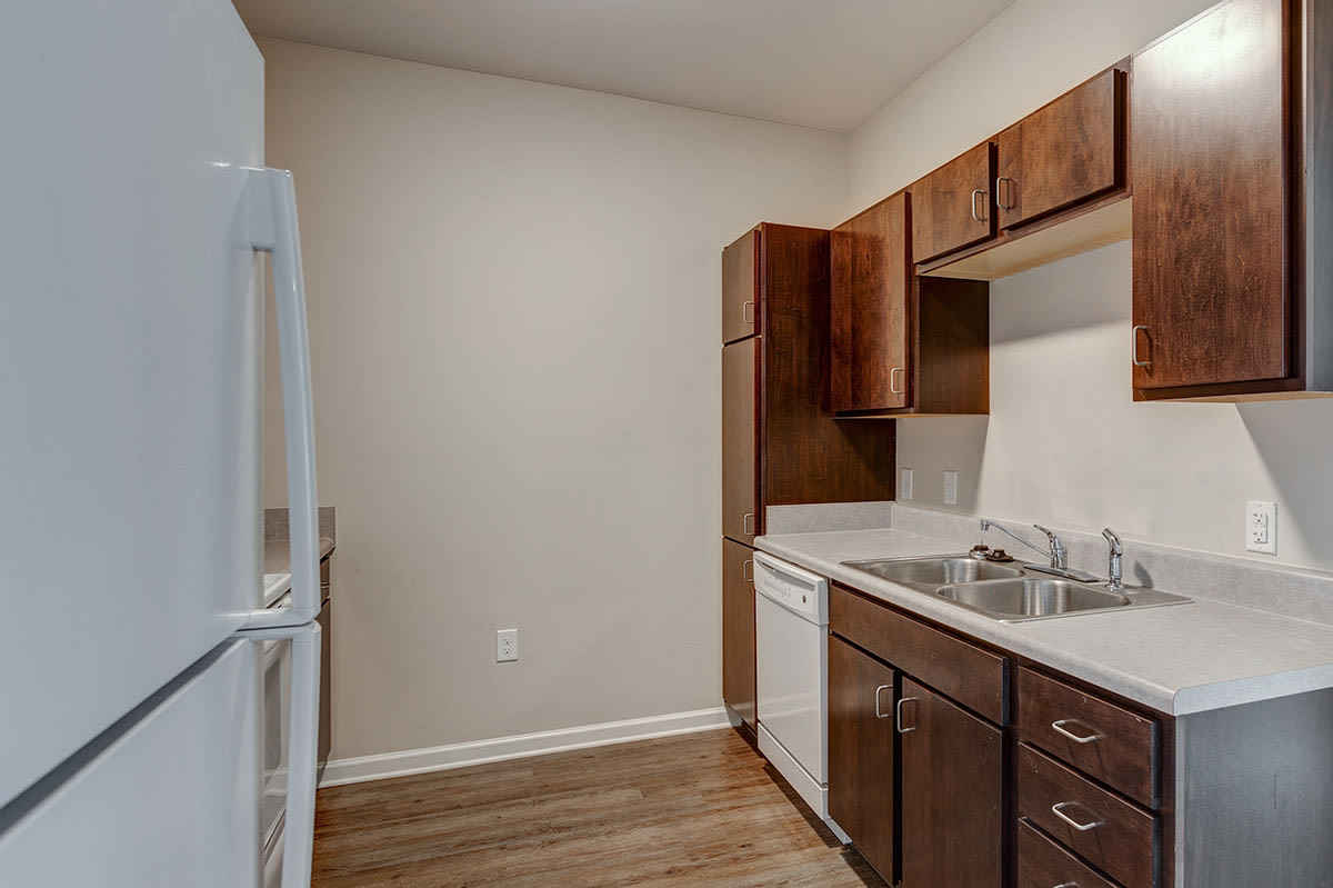Spacious kitchen at Mallalieu Pointe in East Point, Georgia