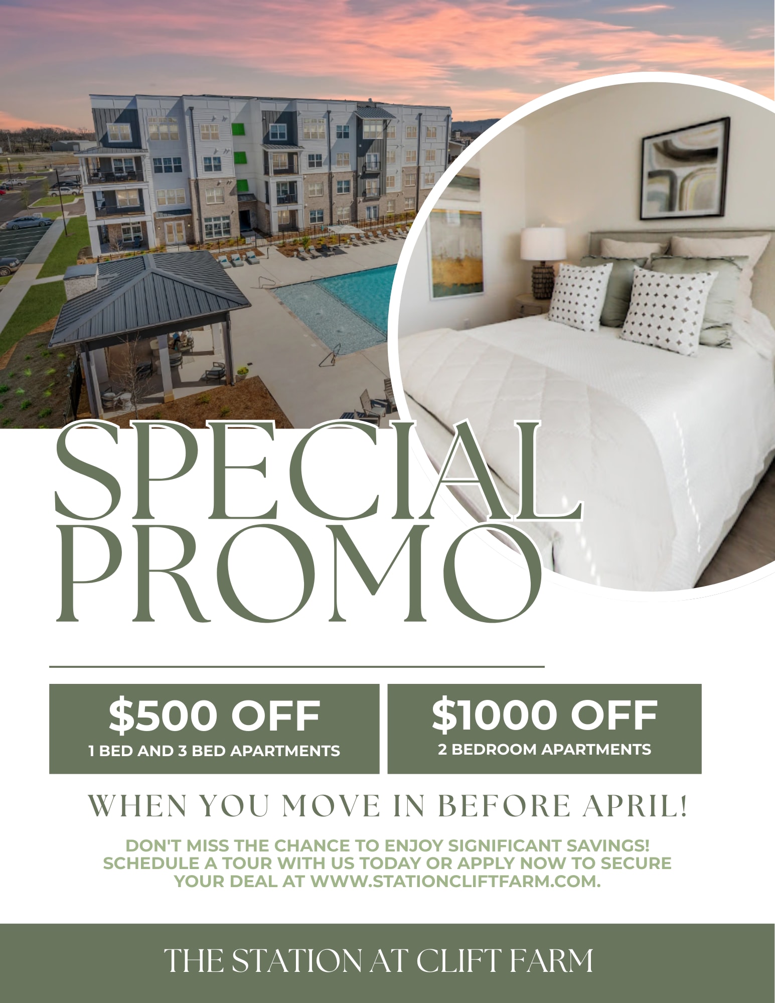 Specials at The Station at Clift Farm in Madison, Alabama