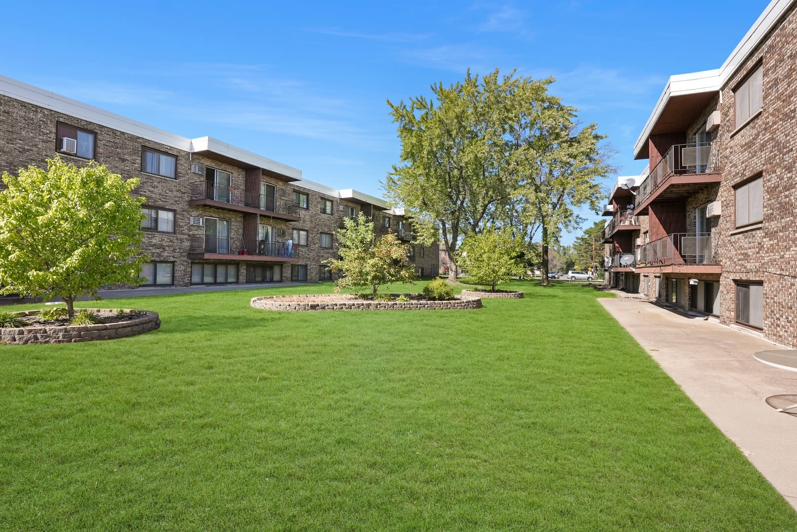 Resident and her dog at Larpenteur Villa in Saint Paul, Minnesota