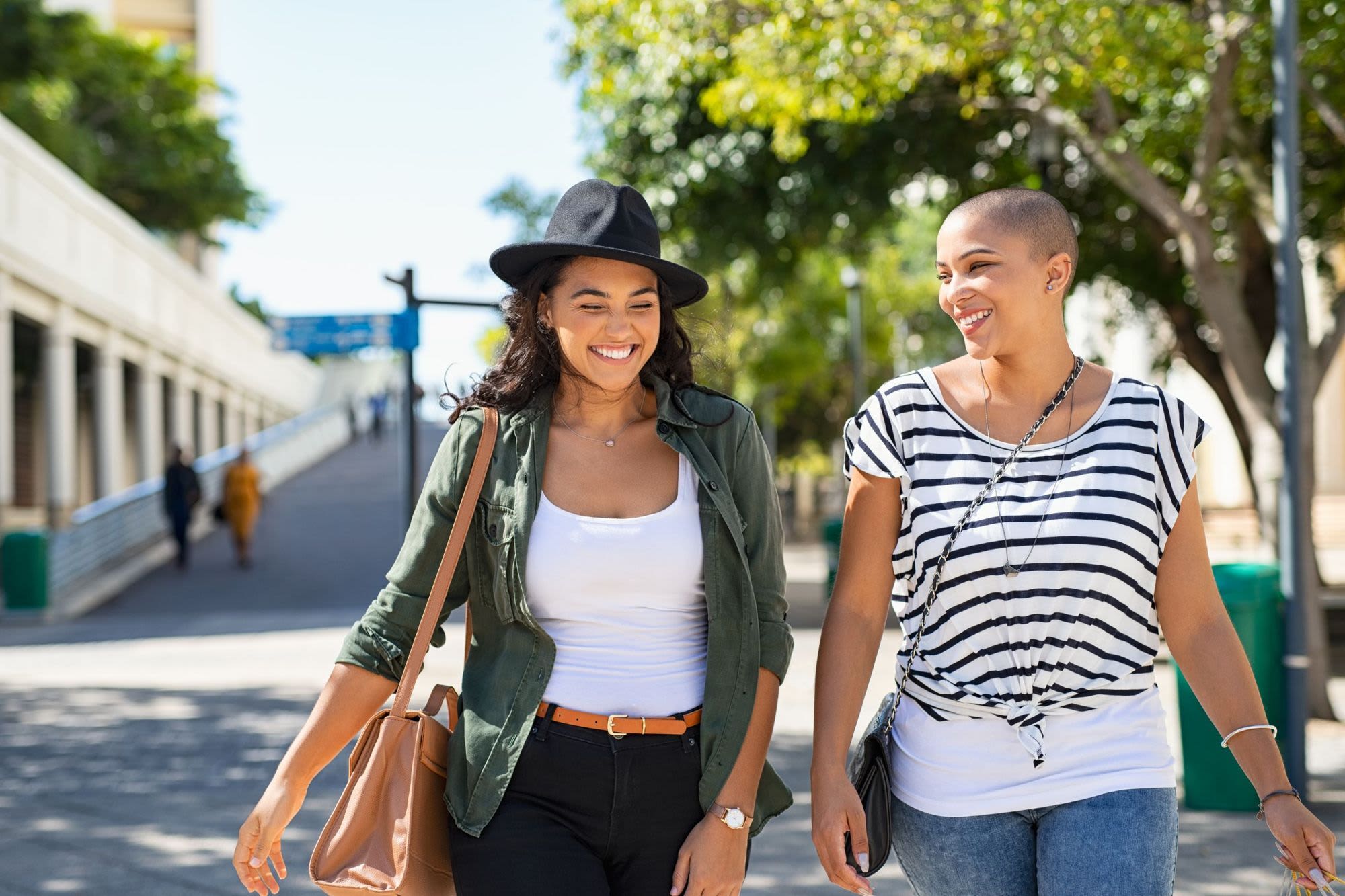 Two women walking near J Linea in Washington, District of Columbia
