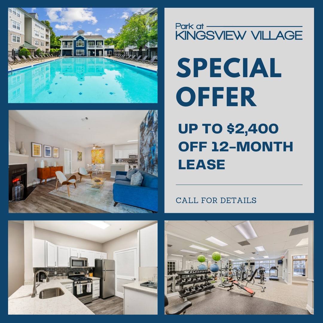 Specials at  Park at Kingsview Village in Germantown, Maryland