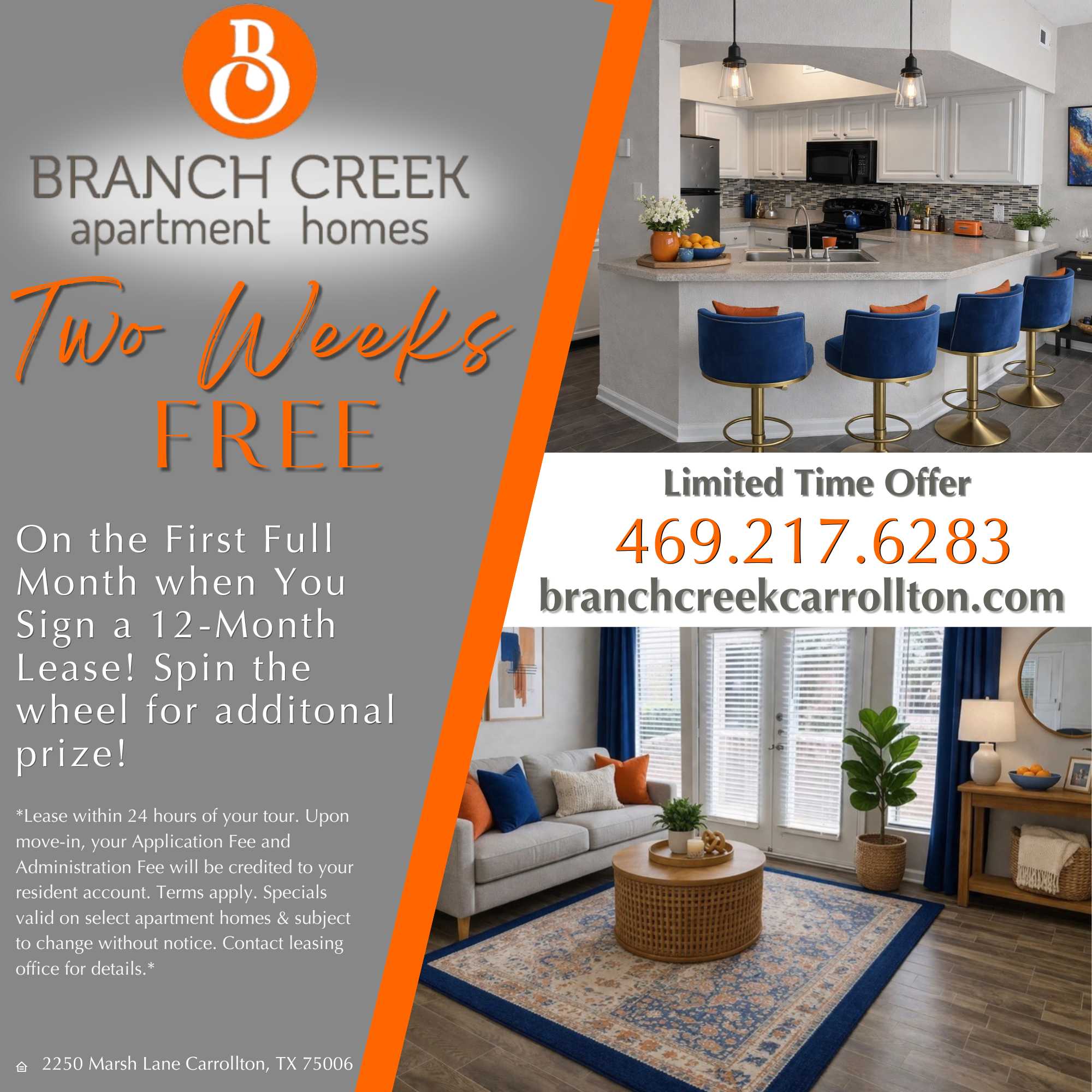 Branch Creek Apartments I Specials b at Branch Creek Apartments in Carrollton, Texas  