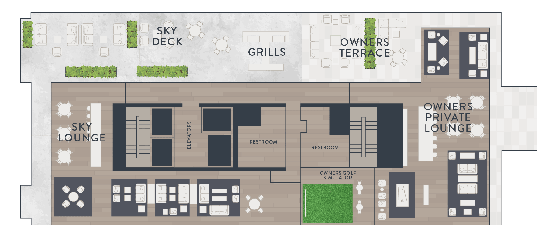 The Novus' Amenities Site Plan