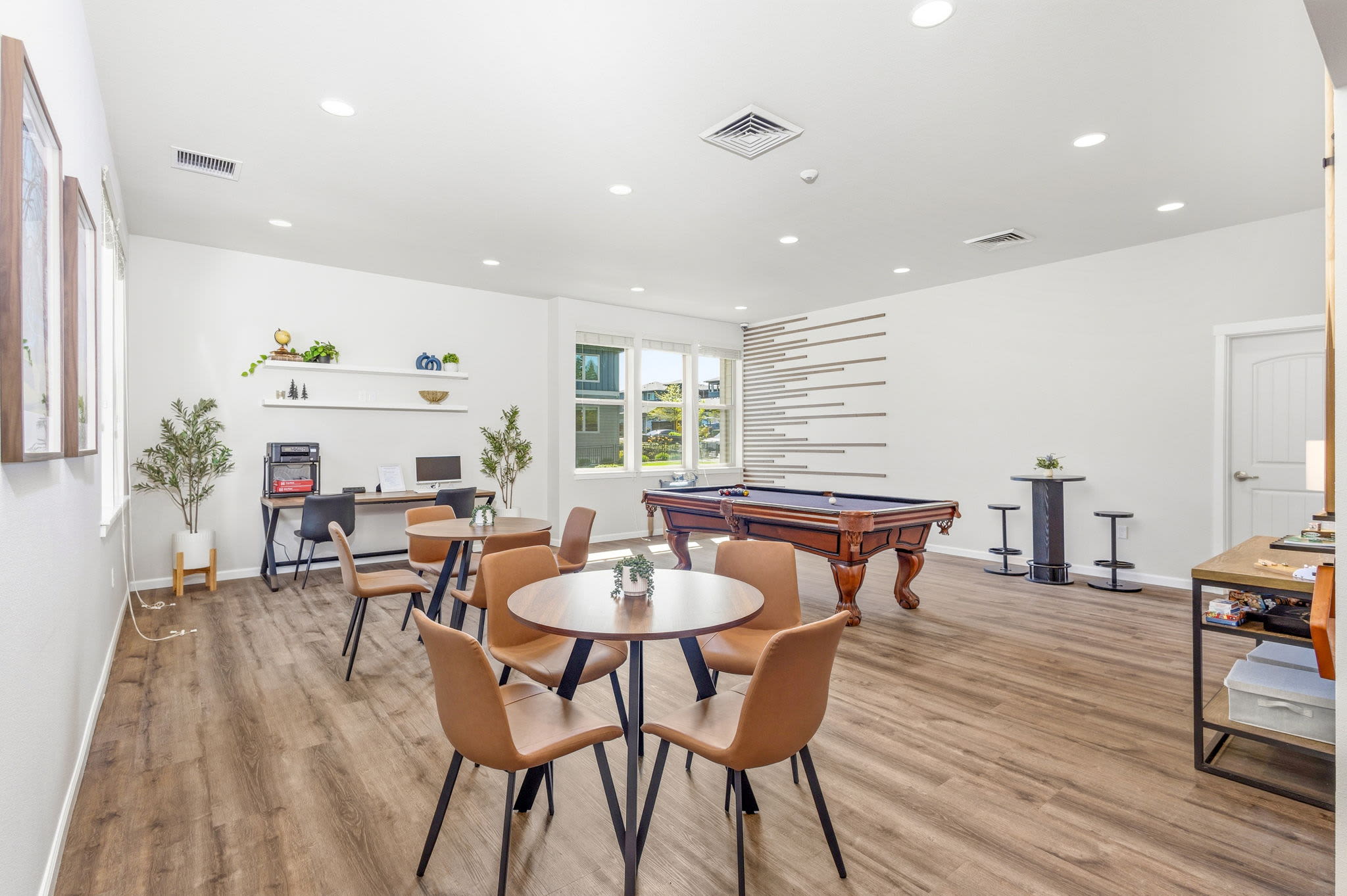 Billiards in clubhouse at Columbia View in Vancouver, Washington