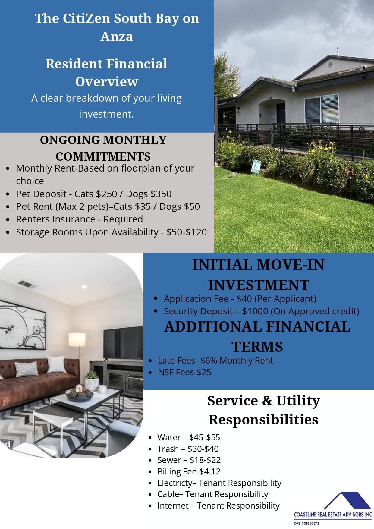 Anza fee flyer