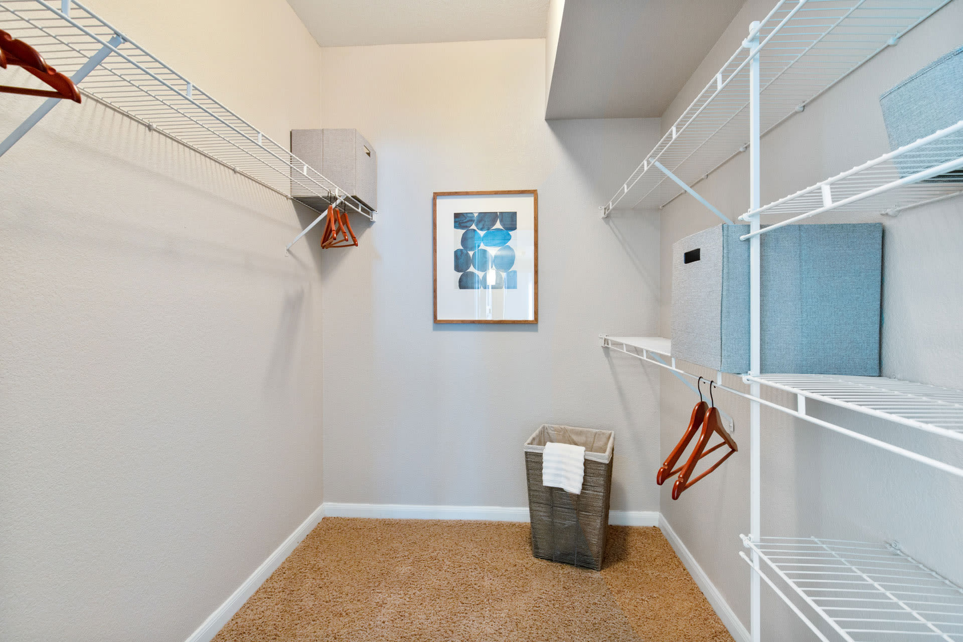 Walk-in closet at The Seasons at Horsetooth Crossing in Fort Collins, Colorado 