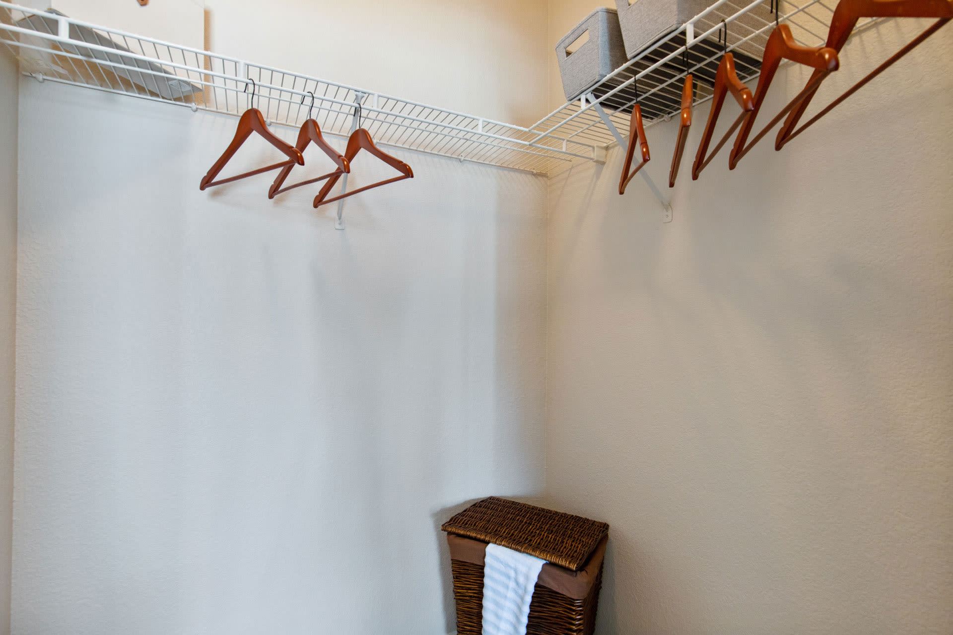Big closet at The Seasons at Horsetooth Crossing in Fort Collins, Colorado 