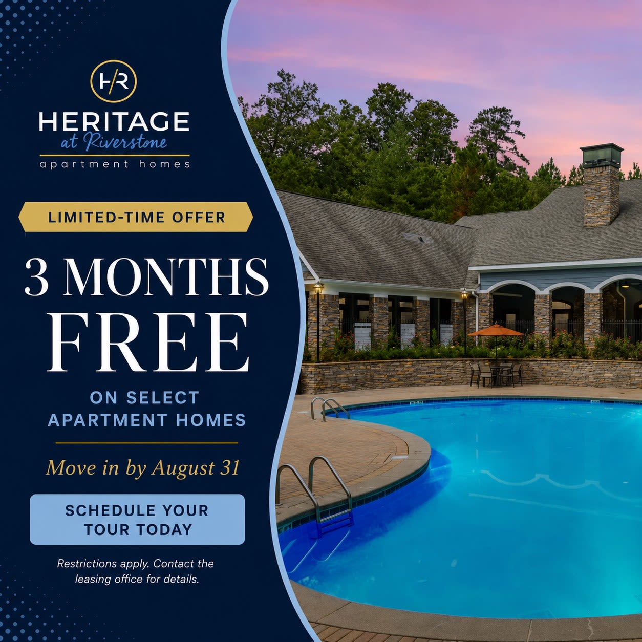 Specials at Heritage at Riverstone in Canton, Georgia 
