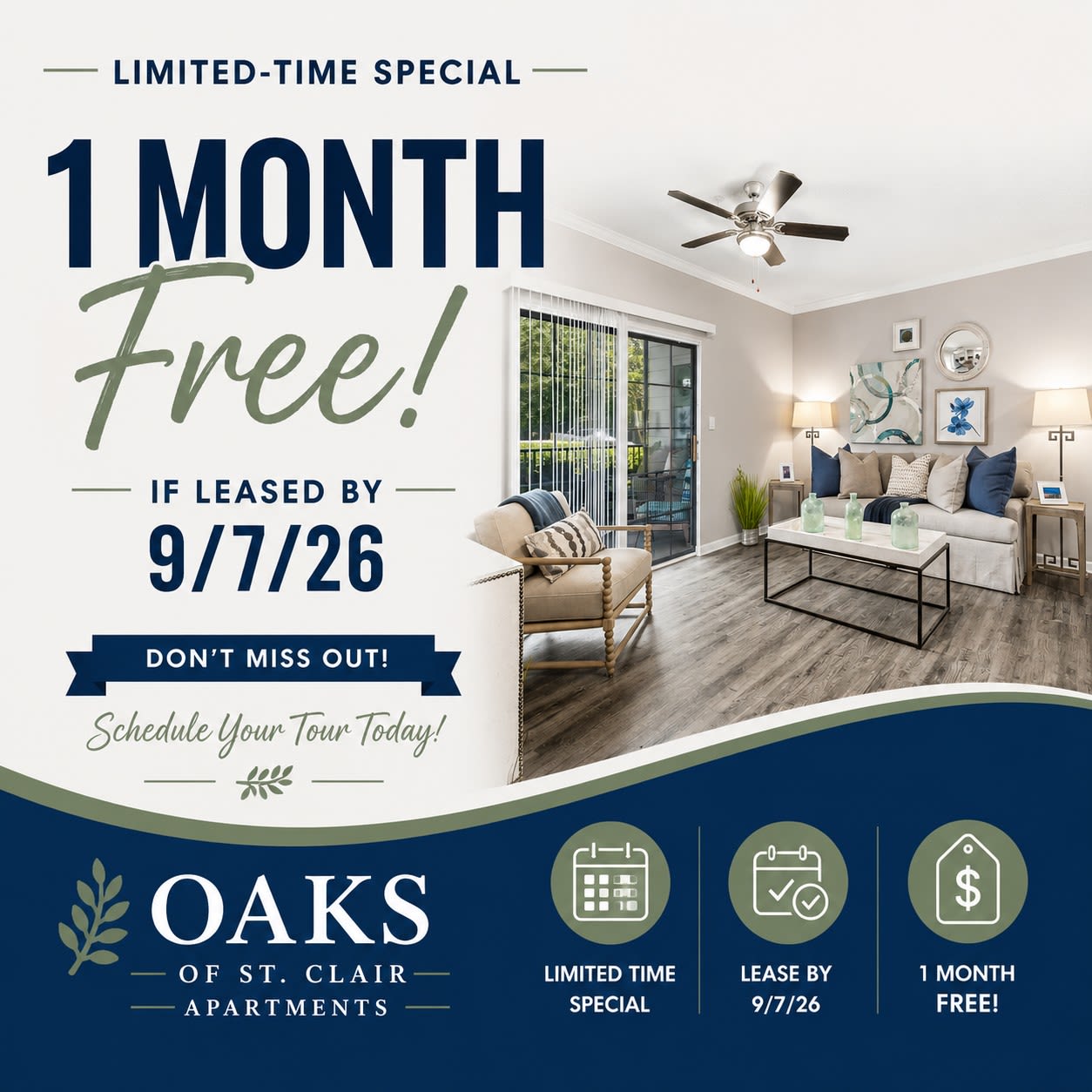 Specials at The Oaks of St. Clair in Moody, Alabama