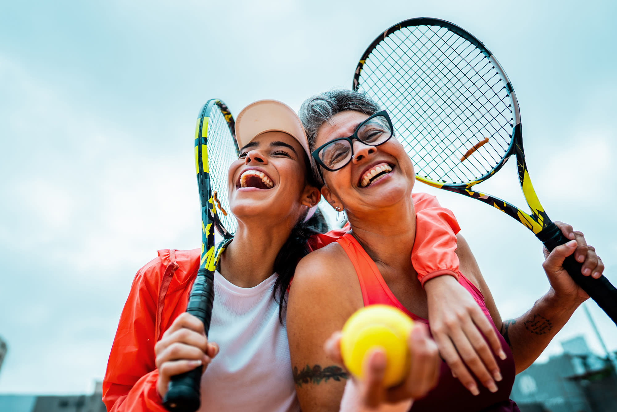 Residents playing badminton near Charlestowne North in Greenbelt, Maryland
