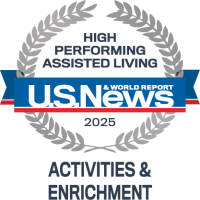 Emblem for Assisted Living Activities & Enrichment Logo at Harmony Senior Services