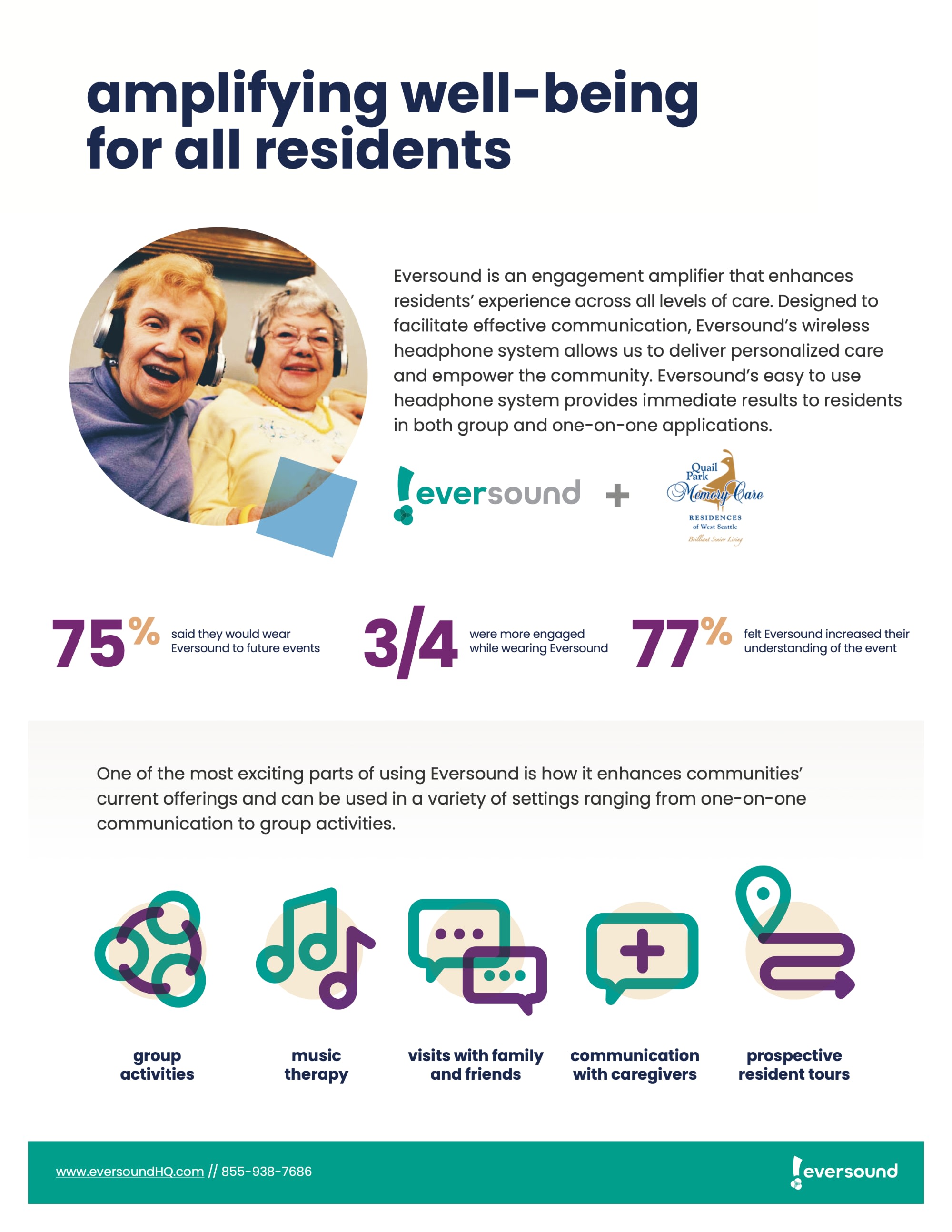 Amplifying well-being for all residents flyer