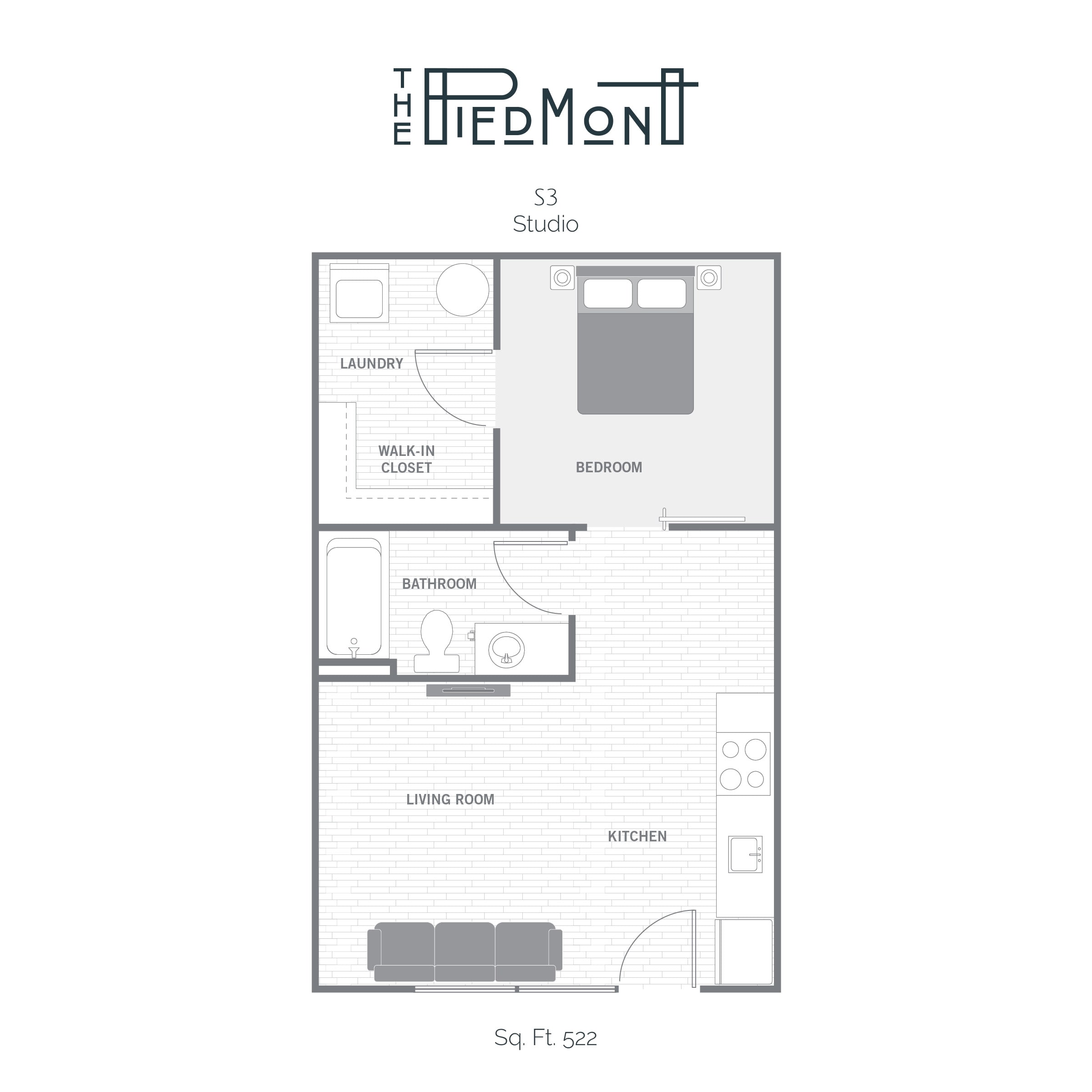 S3 Studio floor plan image