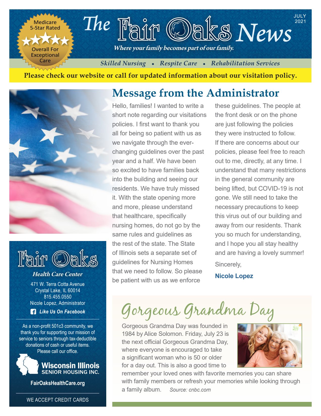 July 2021 Newsletter