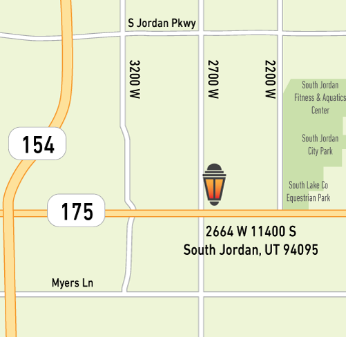 Map and directions to Pheasant Run in South Jordan, Utah
