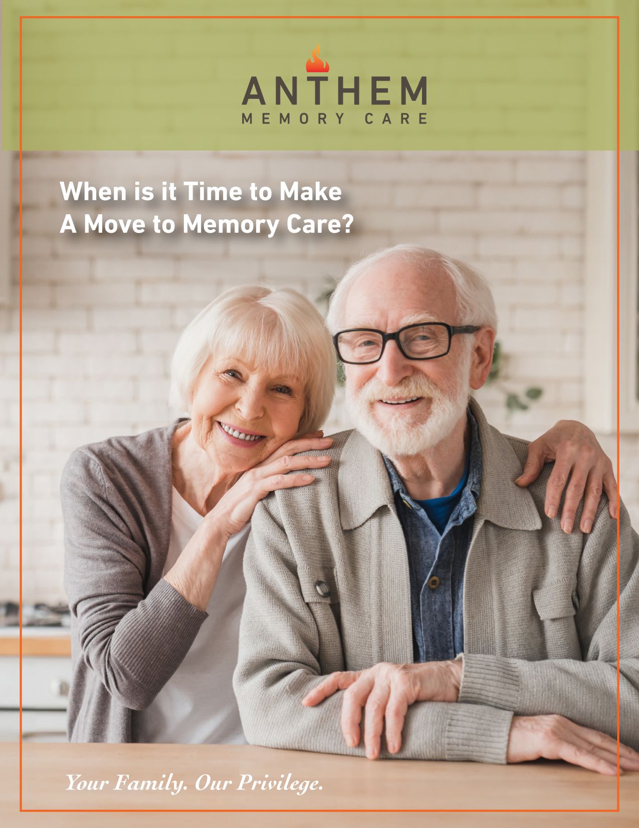 Anthem Flyer at Churchill Place Memory Care in Glen Ellyn, Illinois
