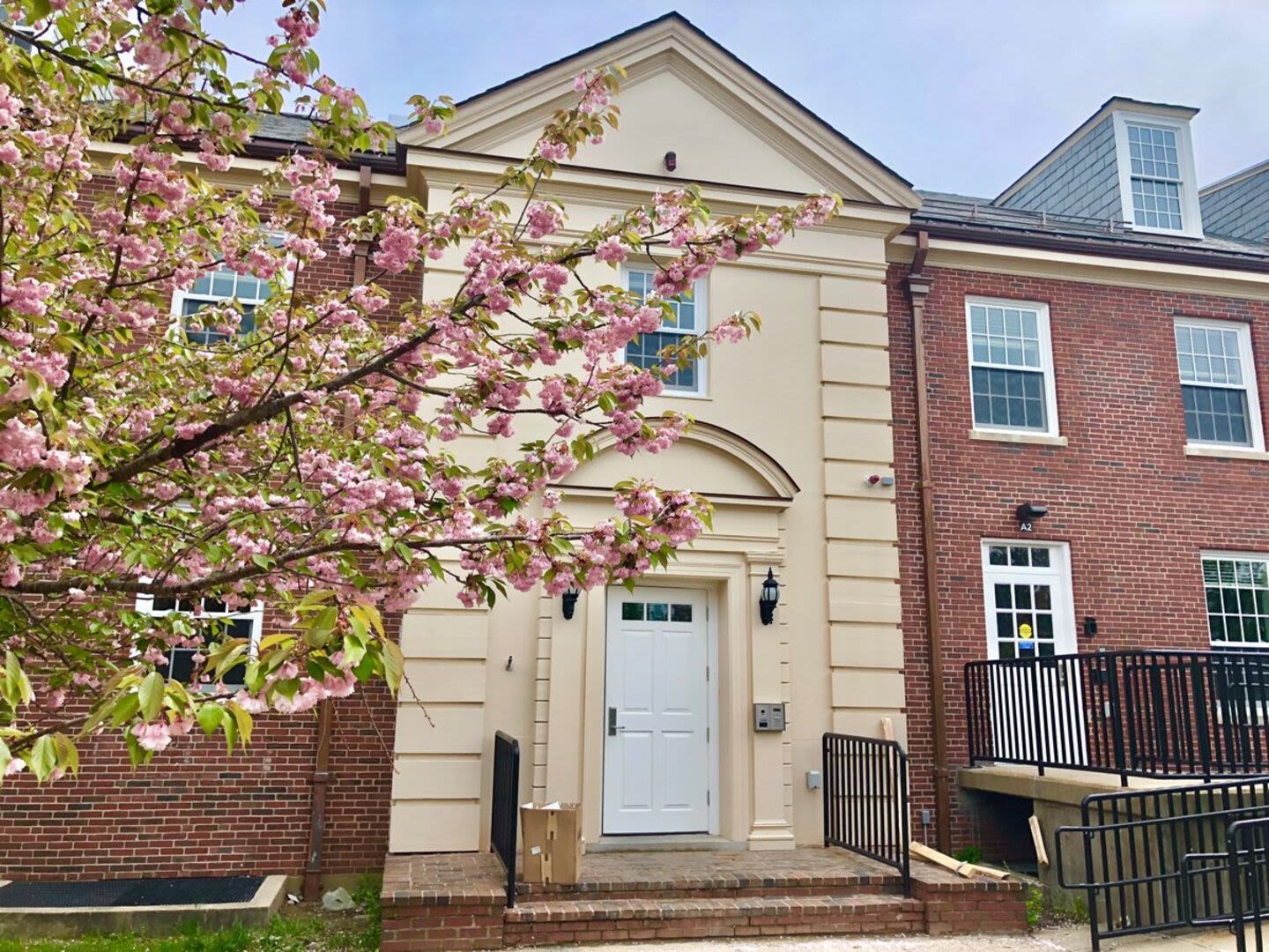 Entrance of an apartment at Bethany Apartments in Hanover, Massachusetts