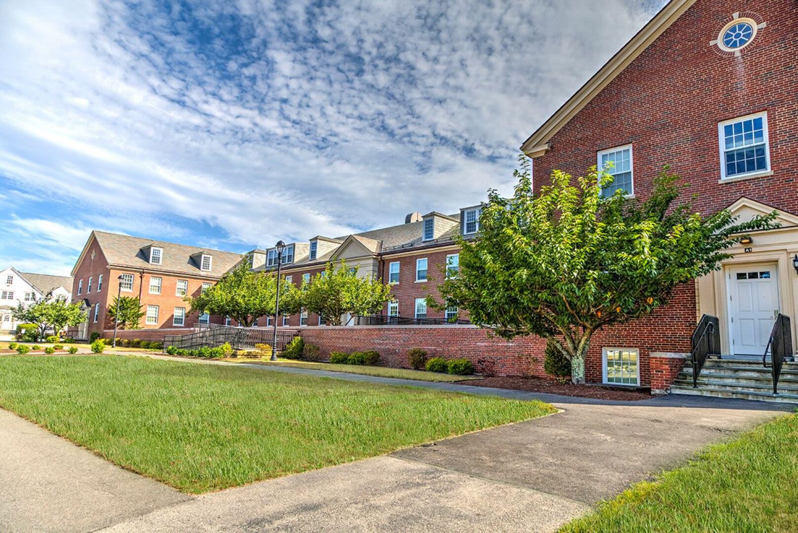 Exterior view of an apartment at Bethany Apartments in Hanover, Massachusetts