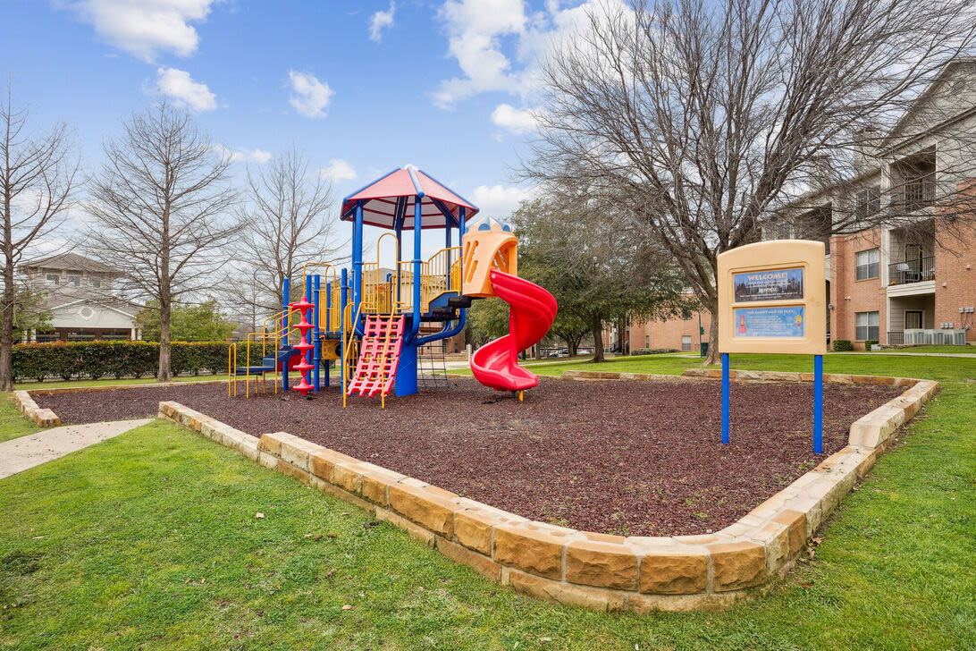 Community playground at Mission Eagle Pointe in Allen, Texas, 