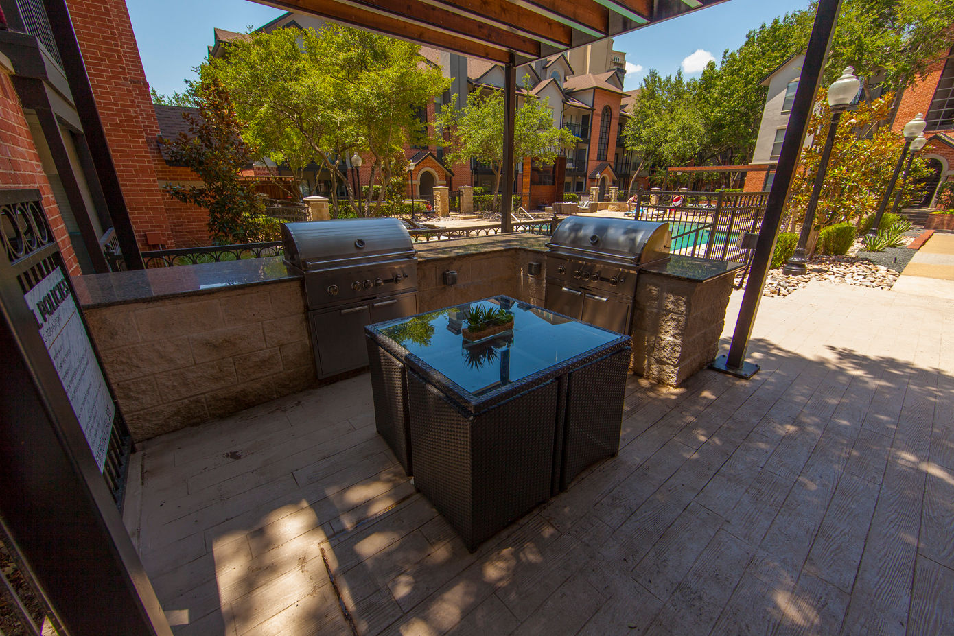 Grill area at Carrara at Cole (3 of 3)
