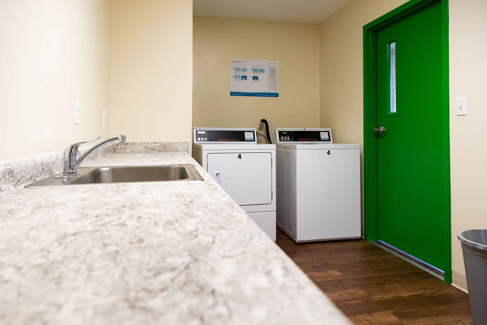 Laundry facilities at Hearth Anna Bissonnette House in Boston, Massachusetts