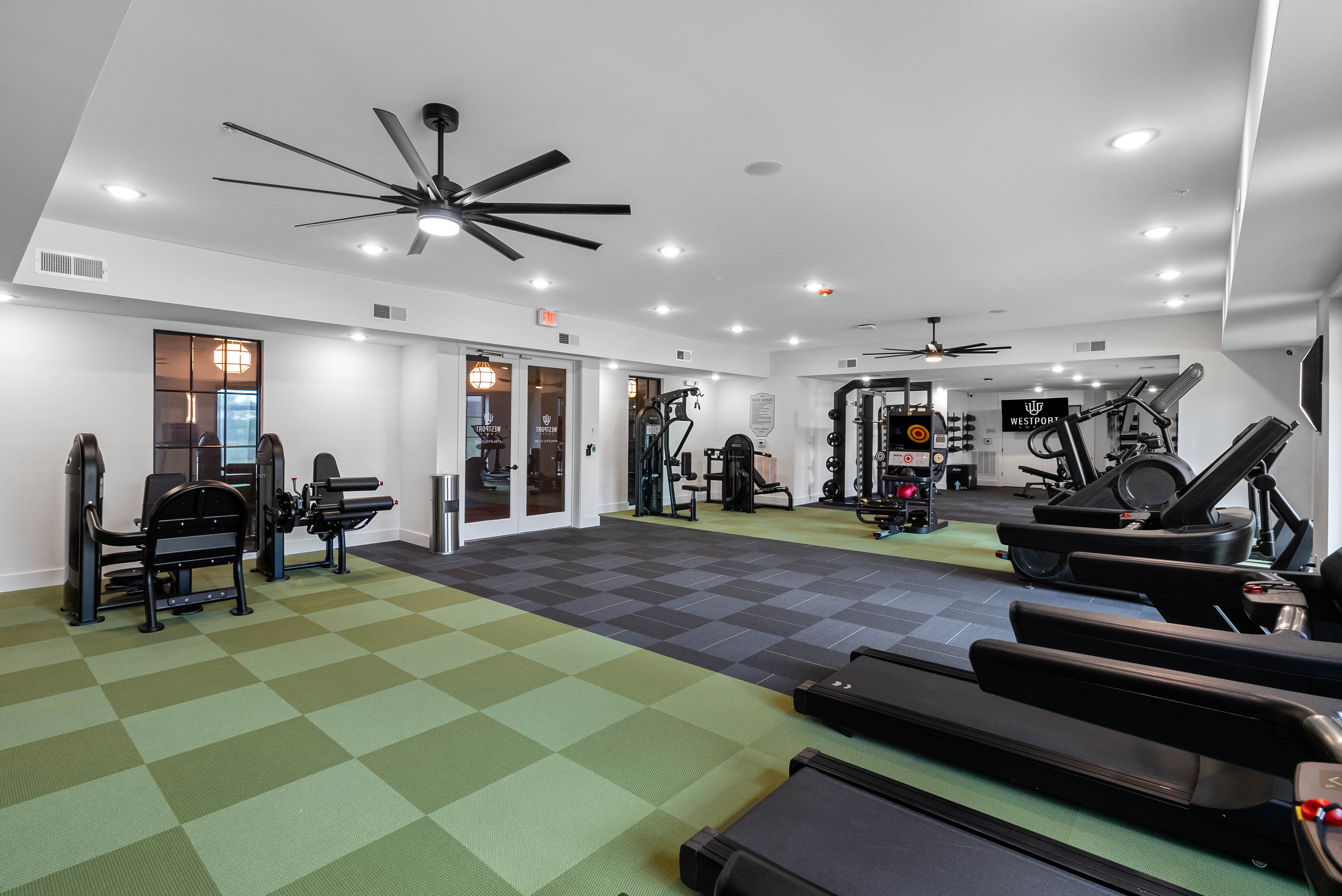 Fitness area at Westport Lofts in Belville, North Carolina