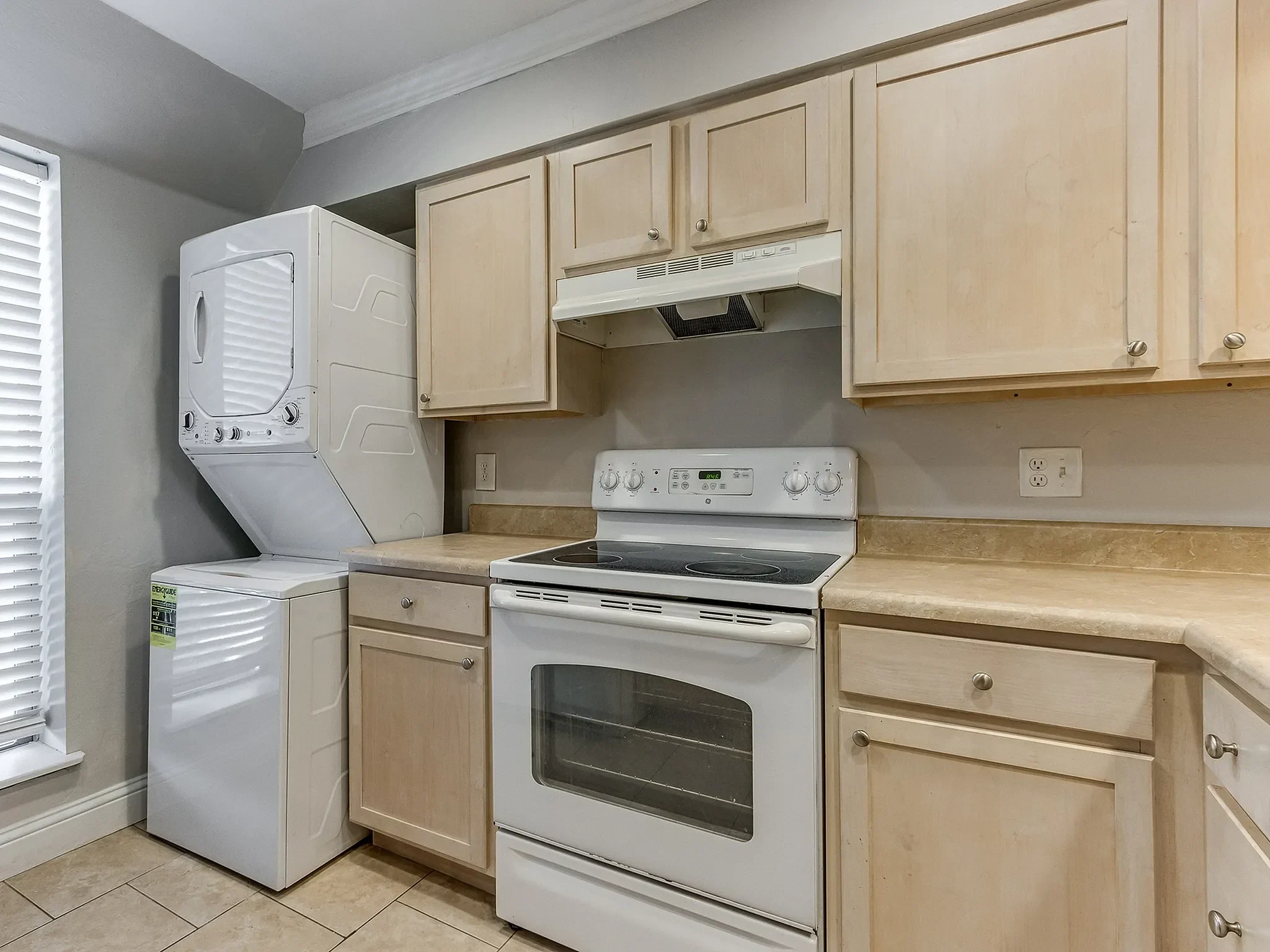 Washer and dryer at The Current in Oklahoma City, Oklahoma