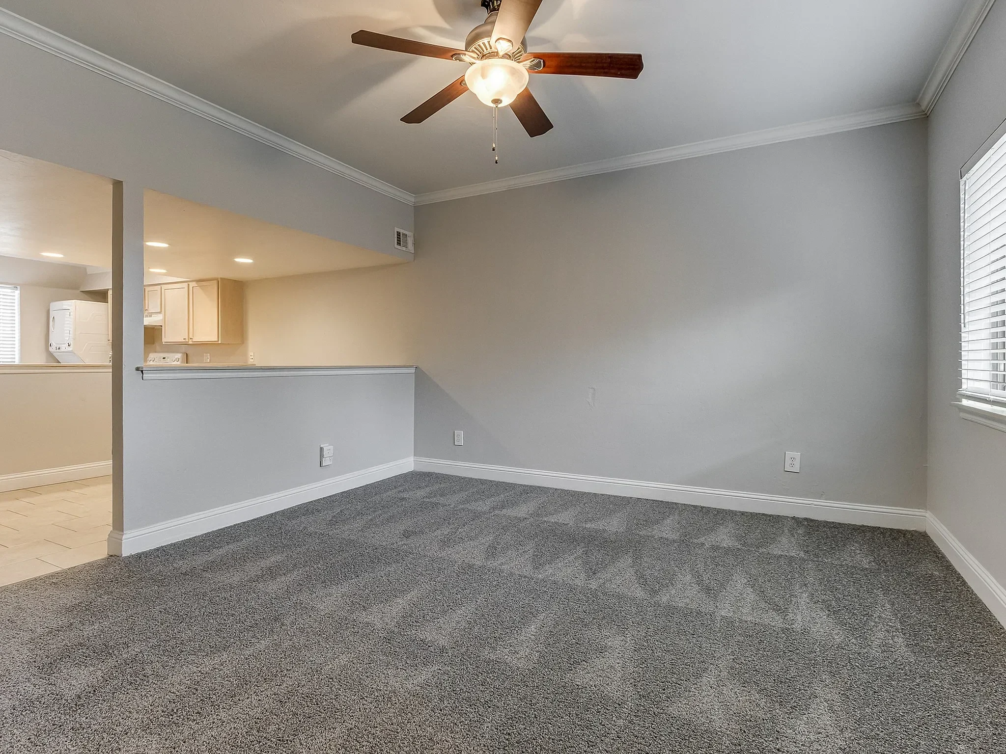 Open living space at The Current in Oklahoma City, Oklahoma