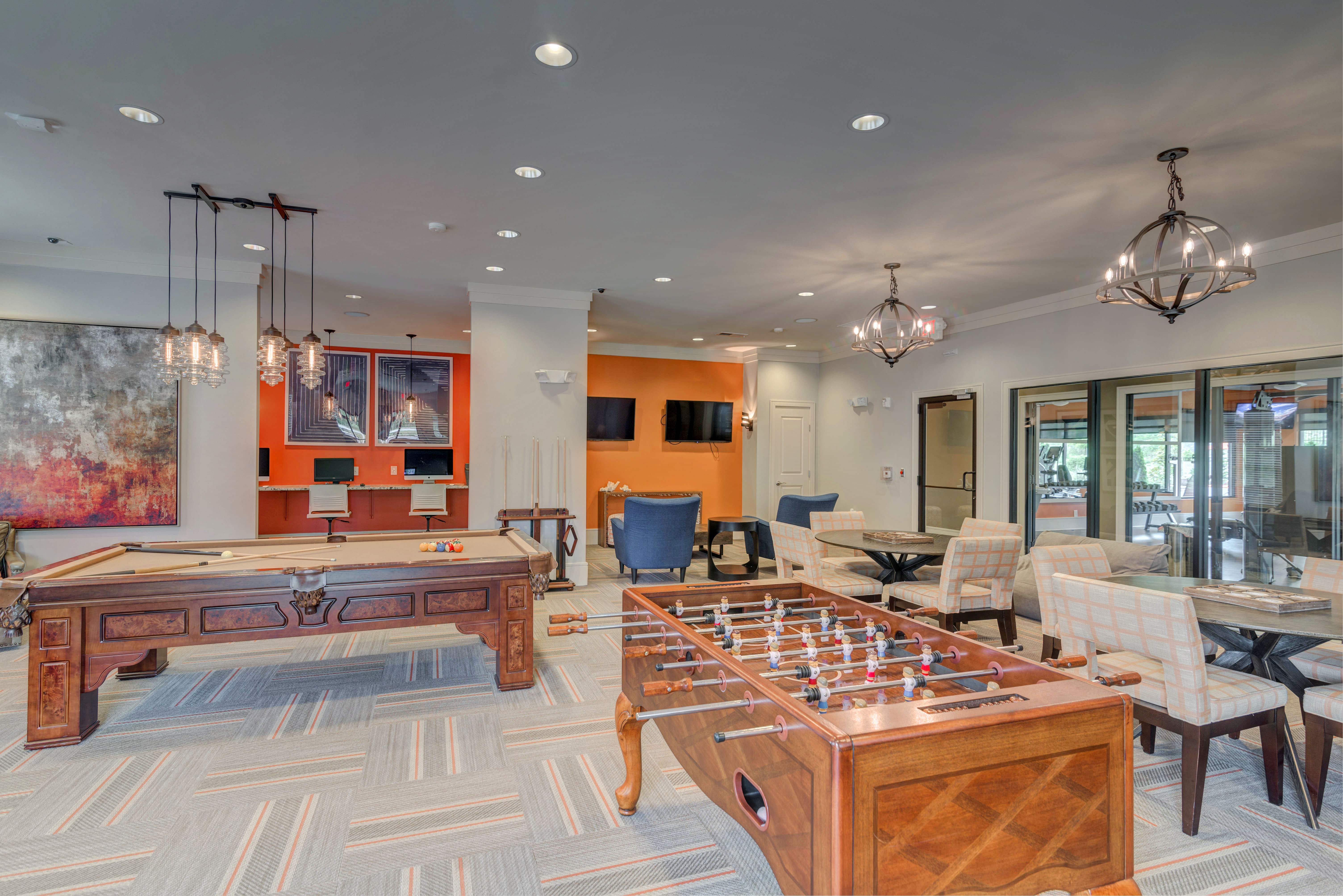 Game room at Langford
