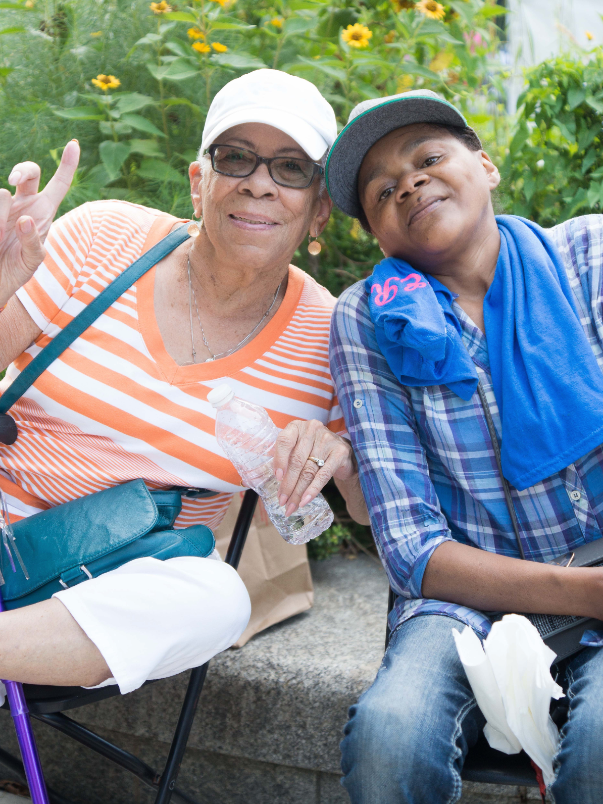 Grandmother with grandson