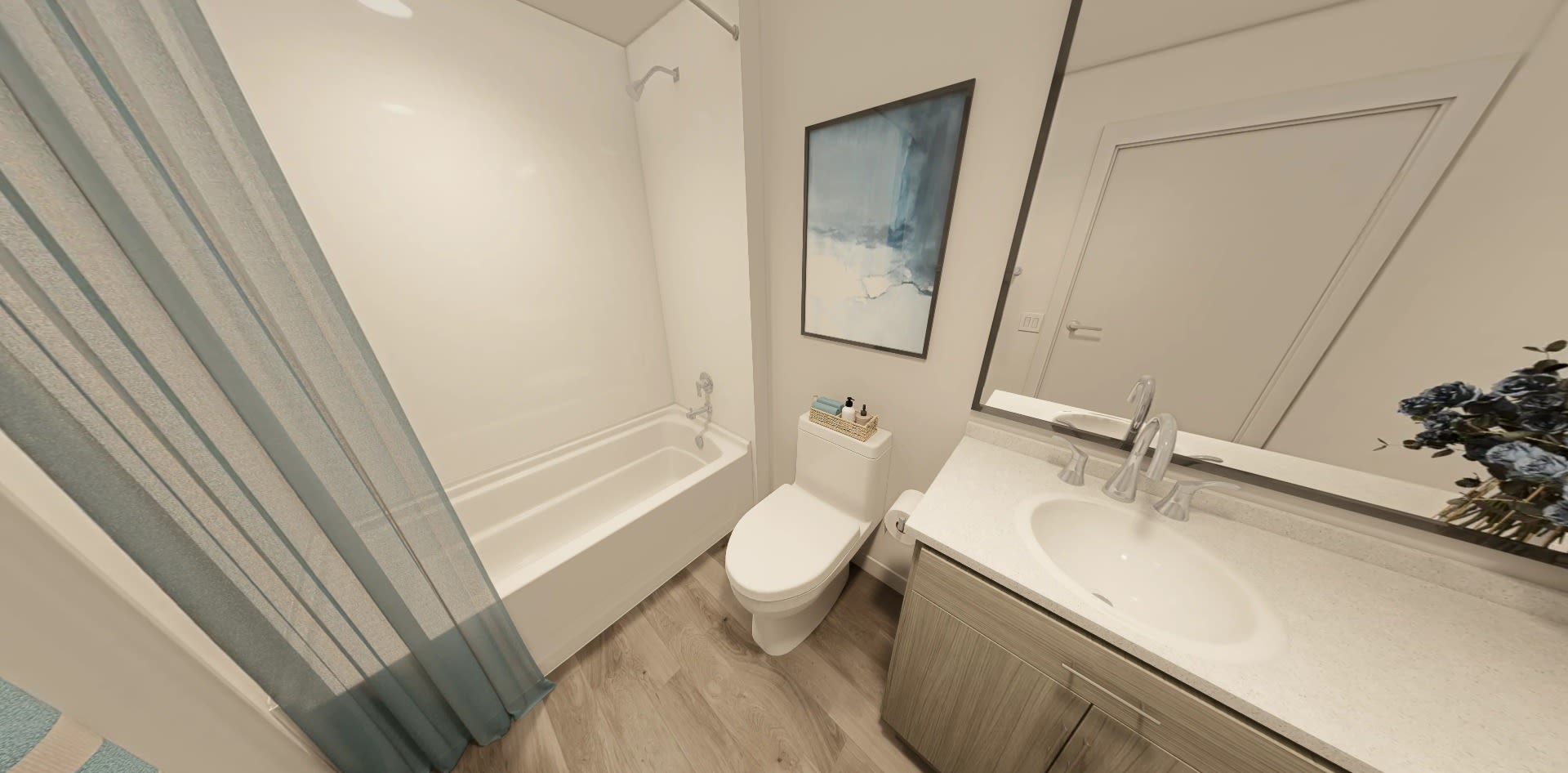 Three Bedroom Full Bath Rendering