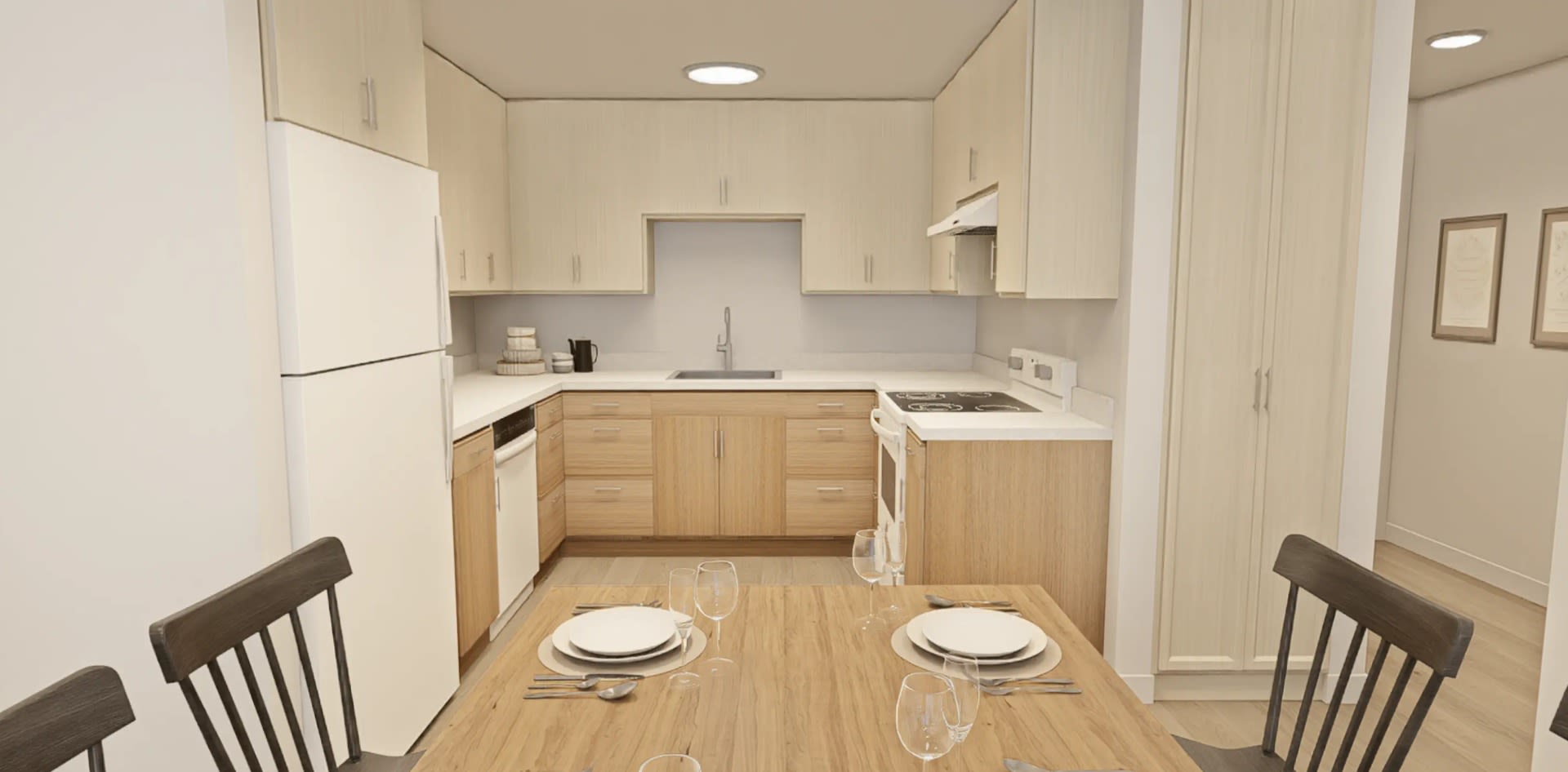 3 Bedroom Kitchen Rendering