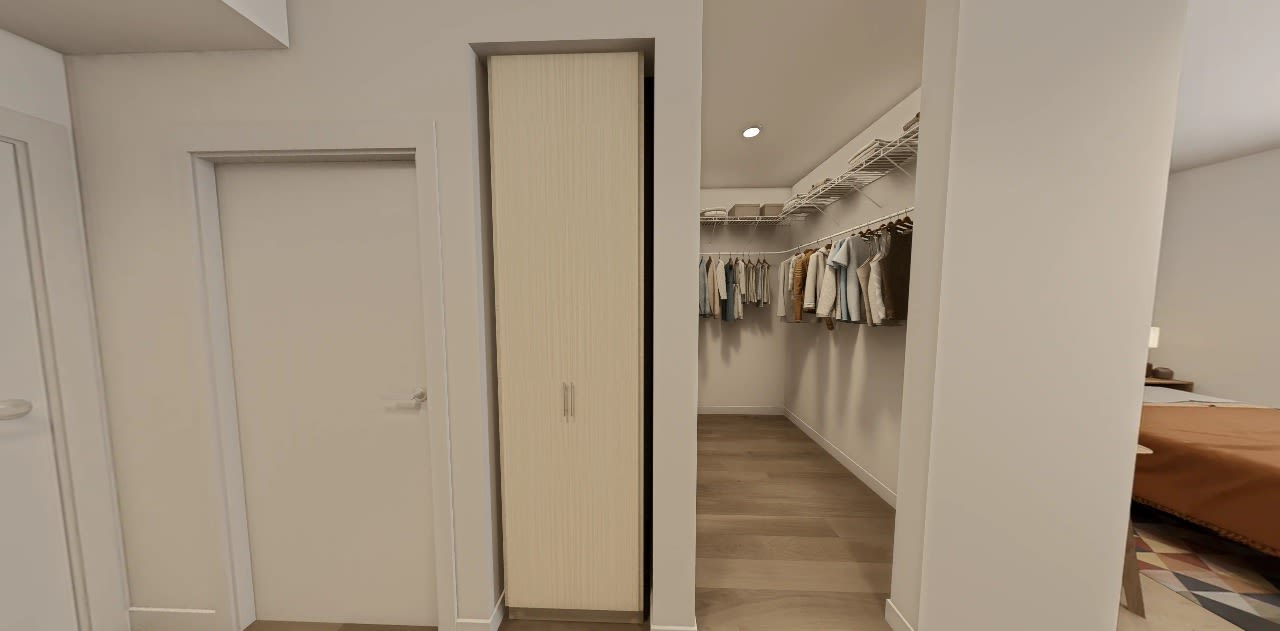 Studio Closet and Storage Rendering