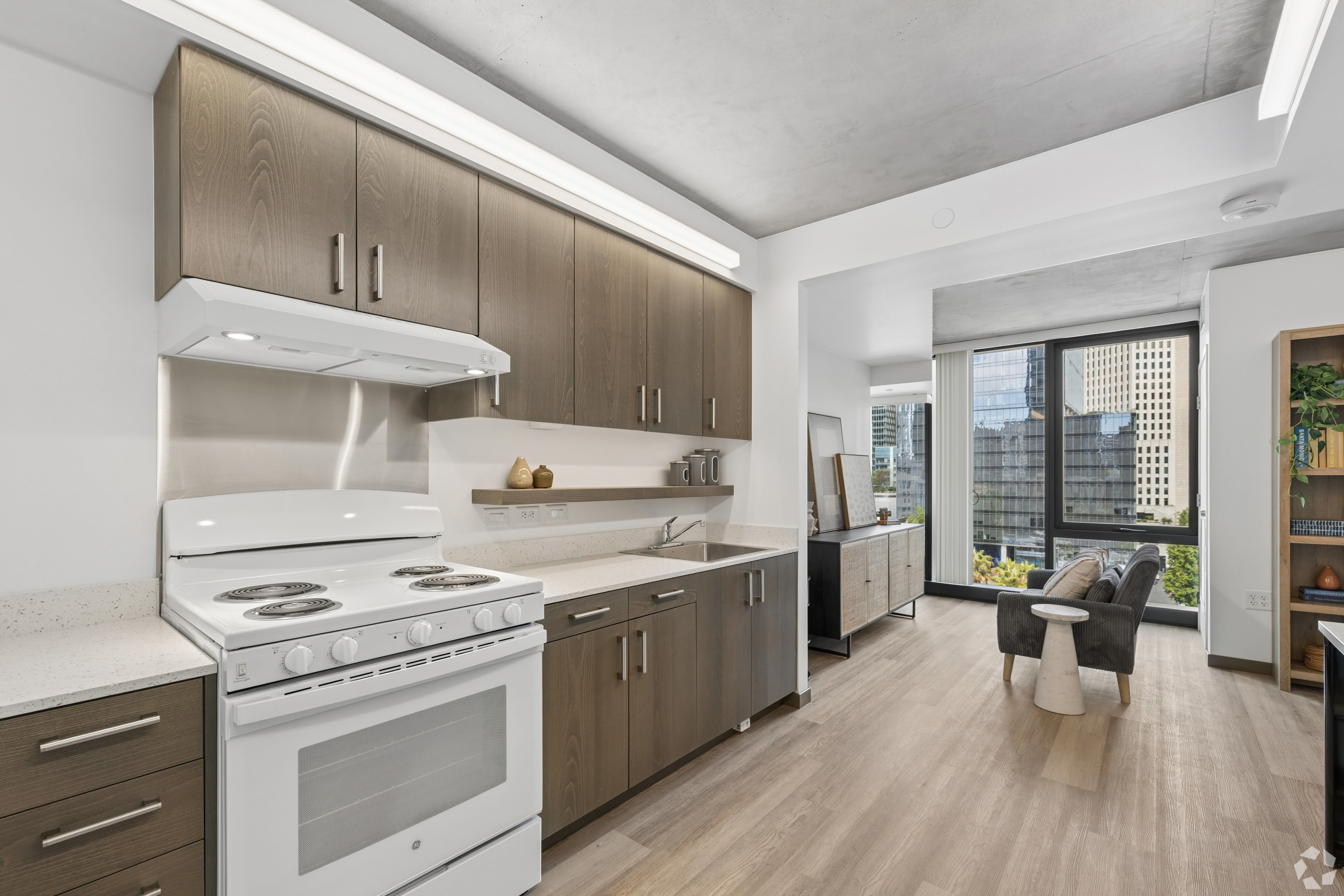 Rendering of a spacious kitchen at Lark Landing in San Francisco, California