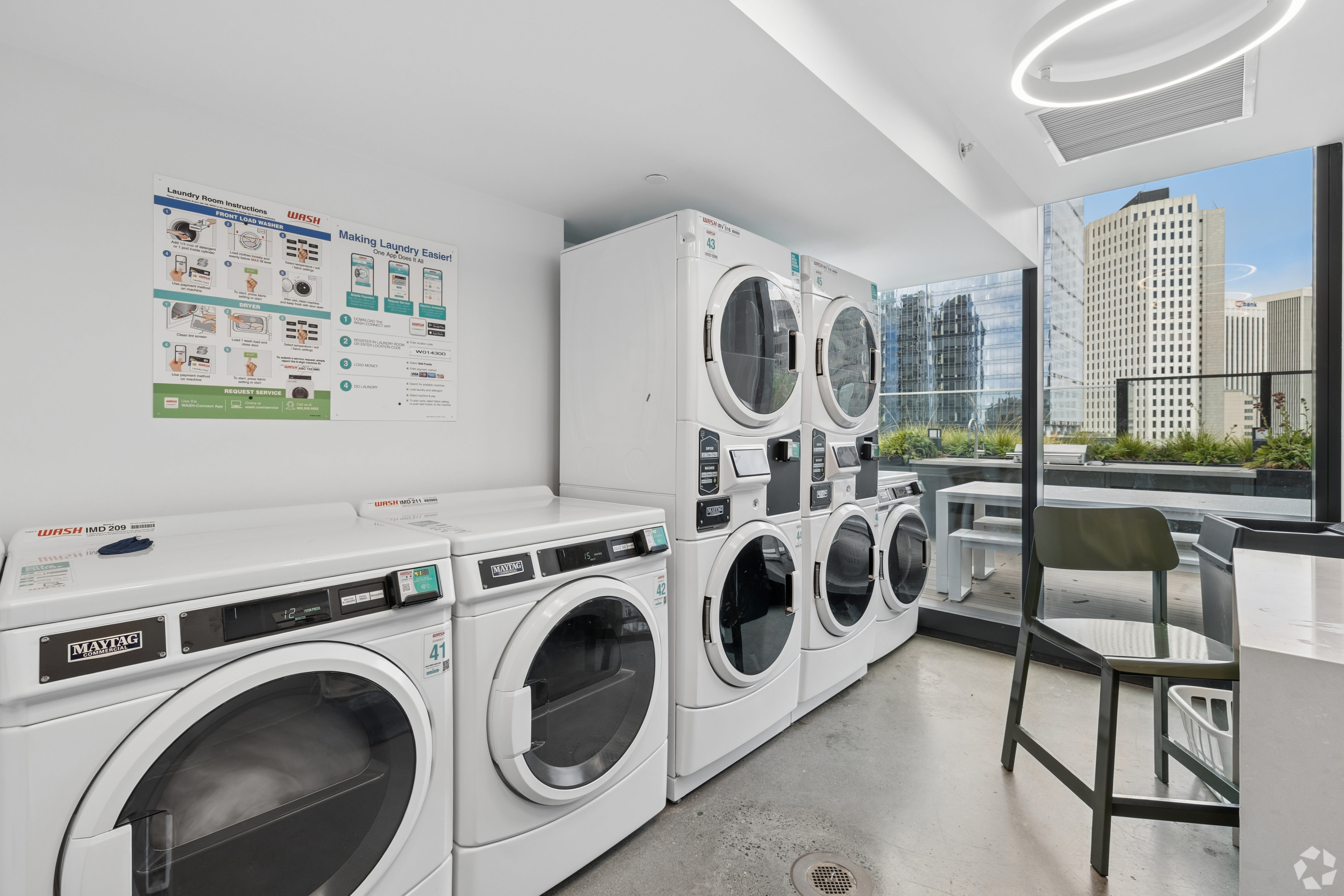 Rendering of washer and dryer at Lark Landing in San Francisco, California