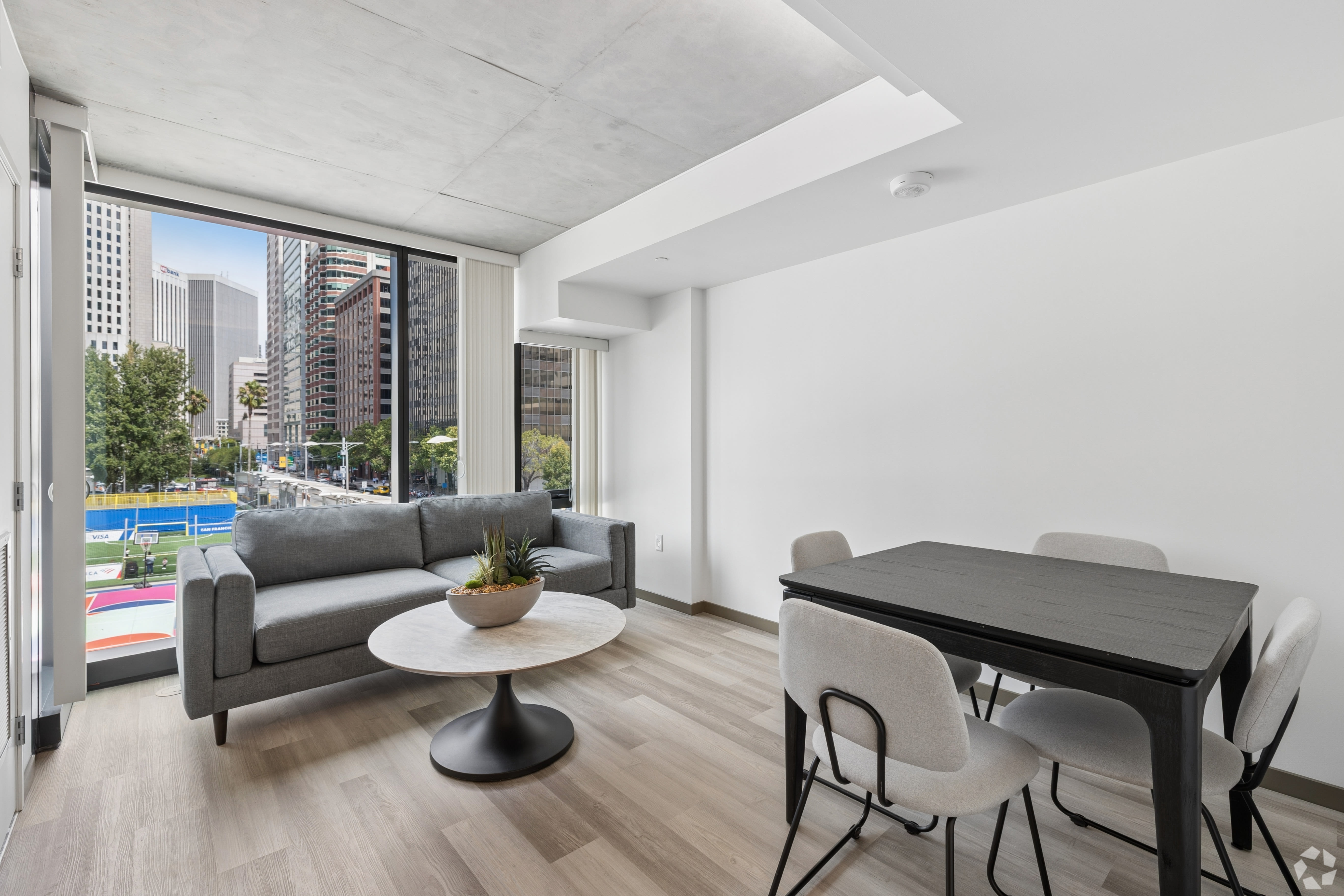 Rendering of a modern one bedrrom apartment at Lark Landing in San Francisco, California