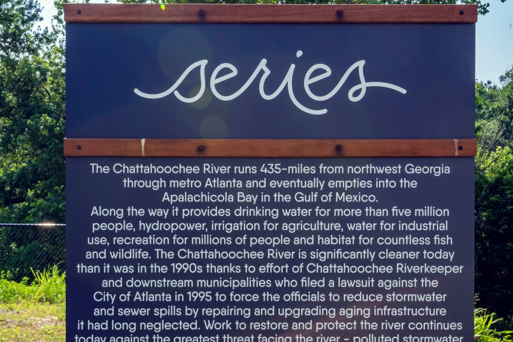 exterior sign at Series at Riverview Landing in Mableton, Georgia