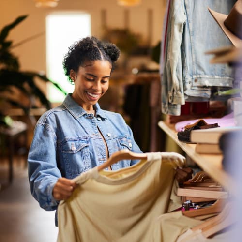 Shopping for clothes near Tanglewood in Davis, California