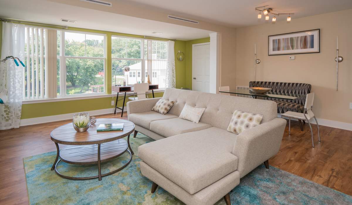 Spacious apartment with wood-style floor at The Encore, Alexandria, Virginia